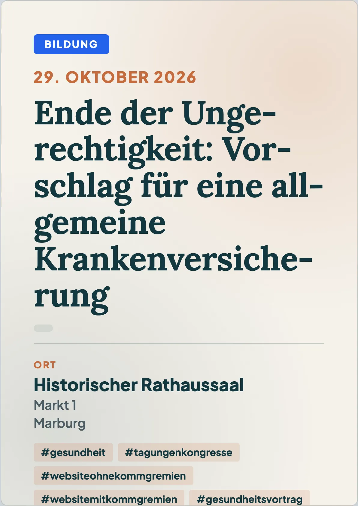 Veranstaltungsflyer