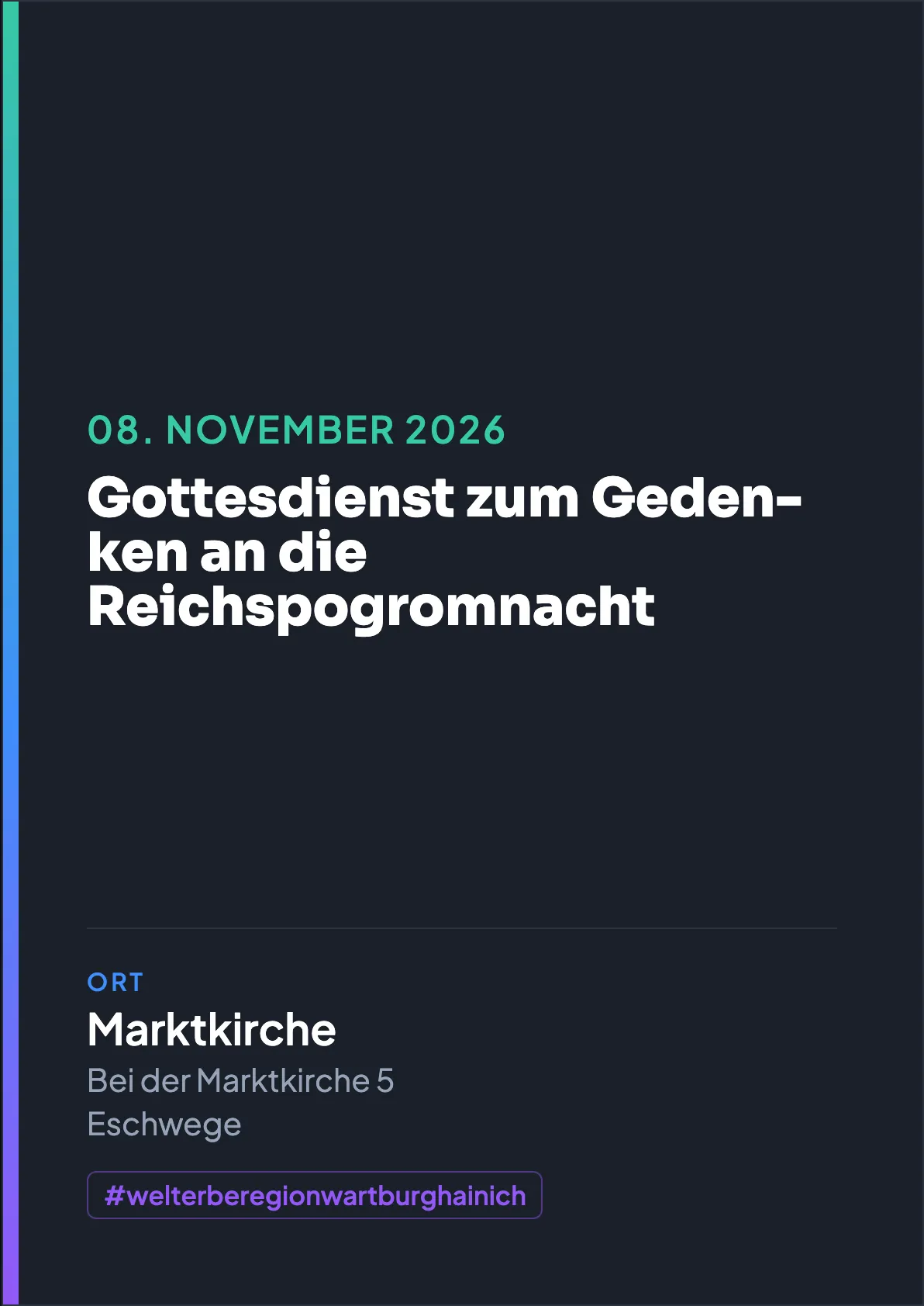 Veranstaltungsflyer