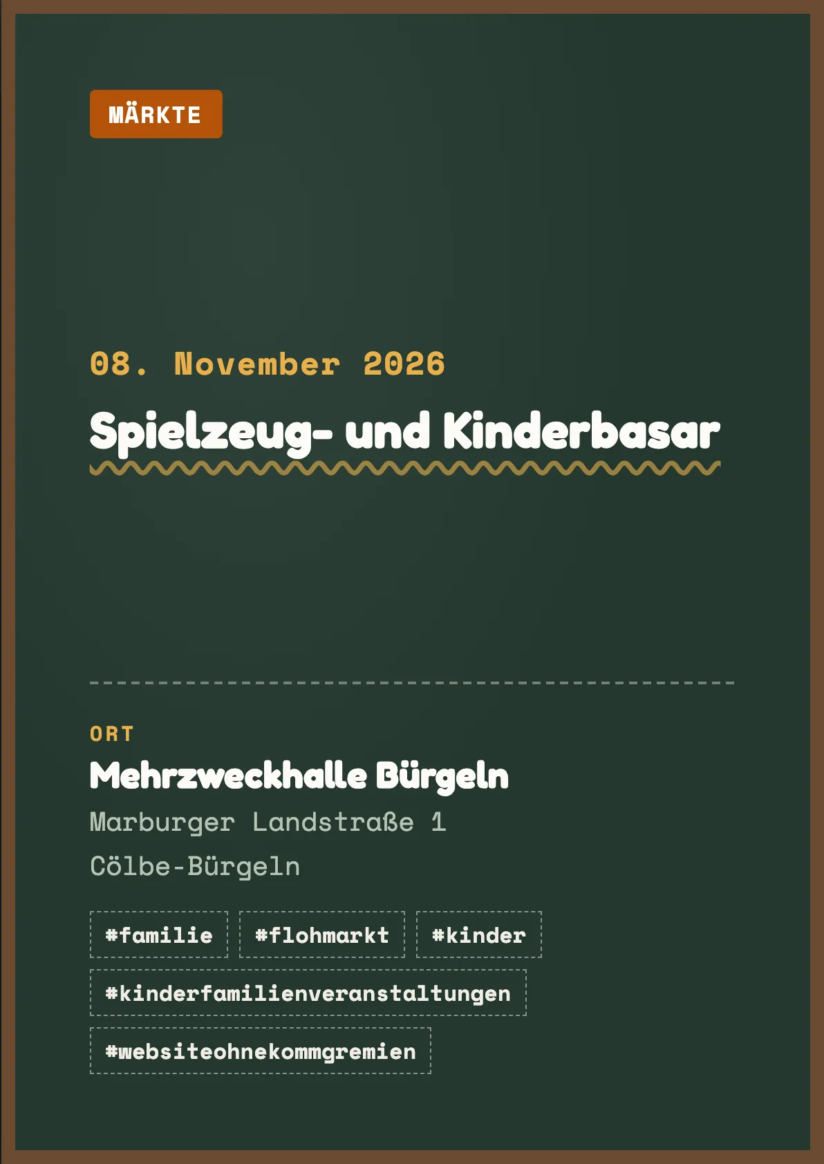Veranstaltungsflyer