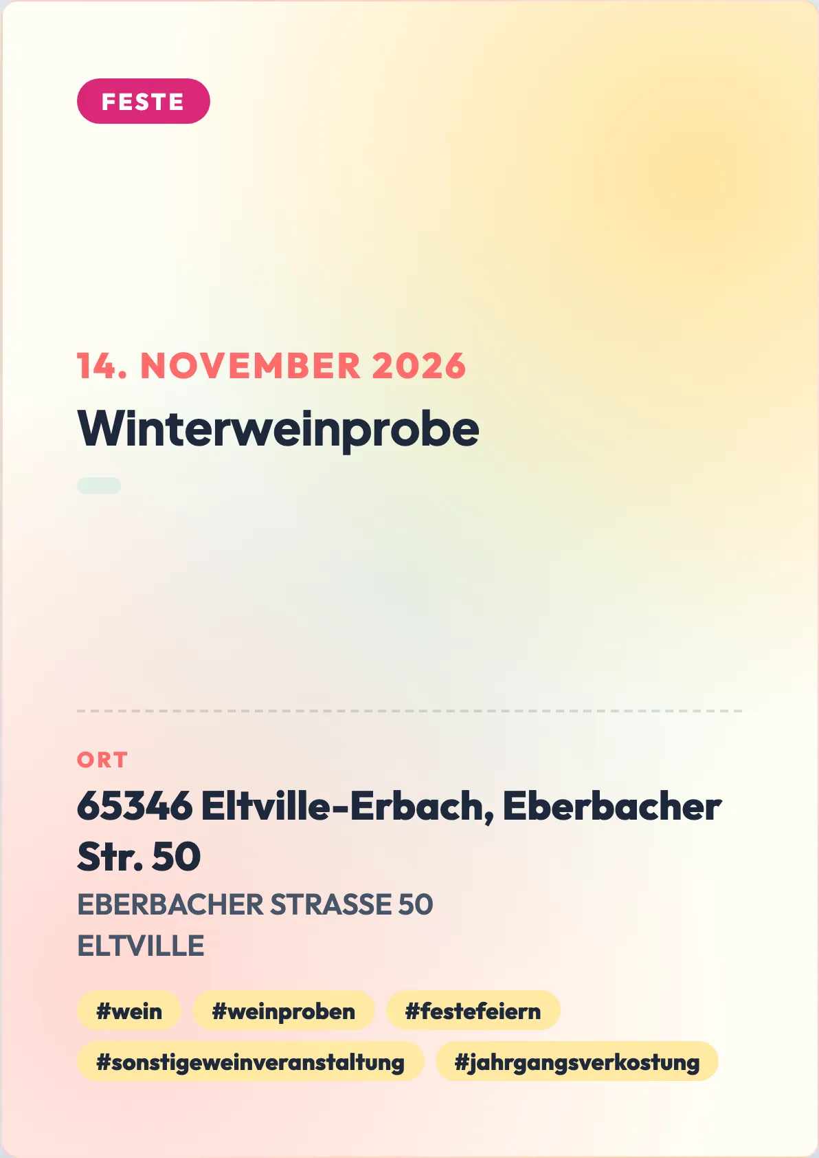 Veranstaltungsflyer