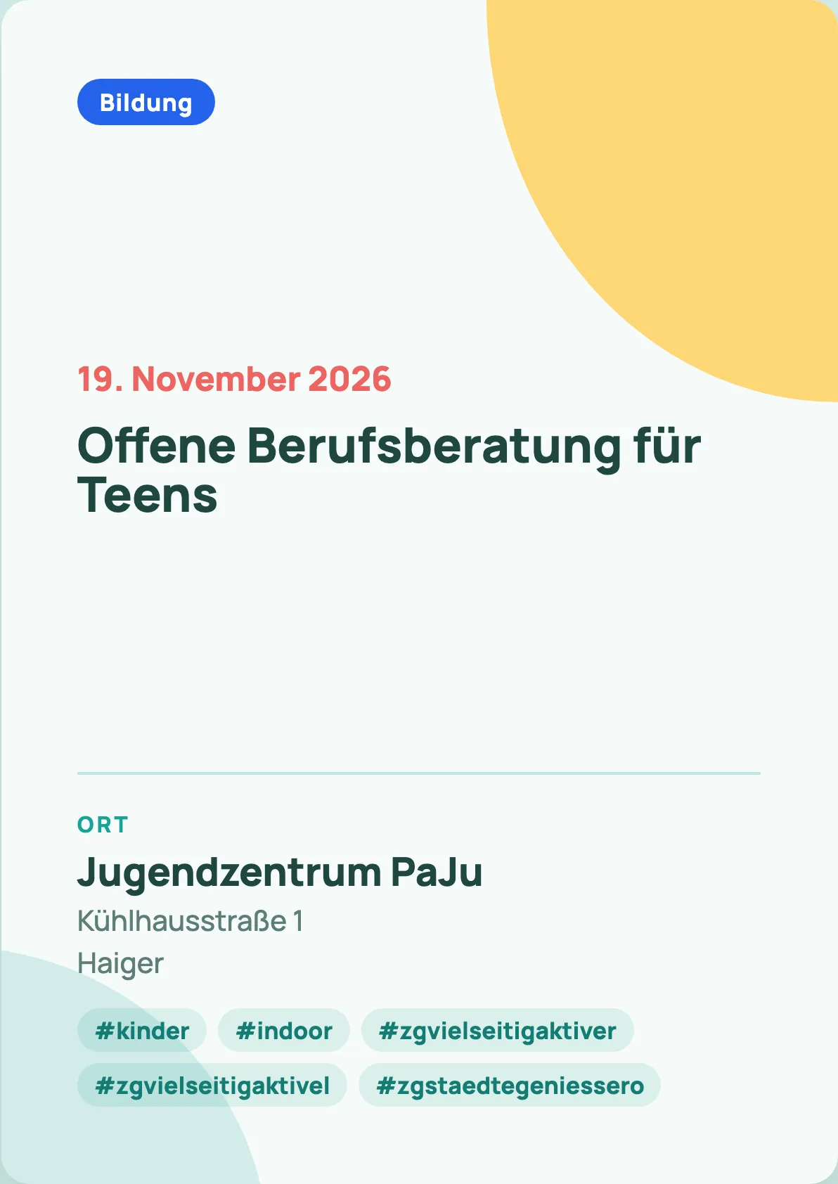 Veranstaltungsflyer