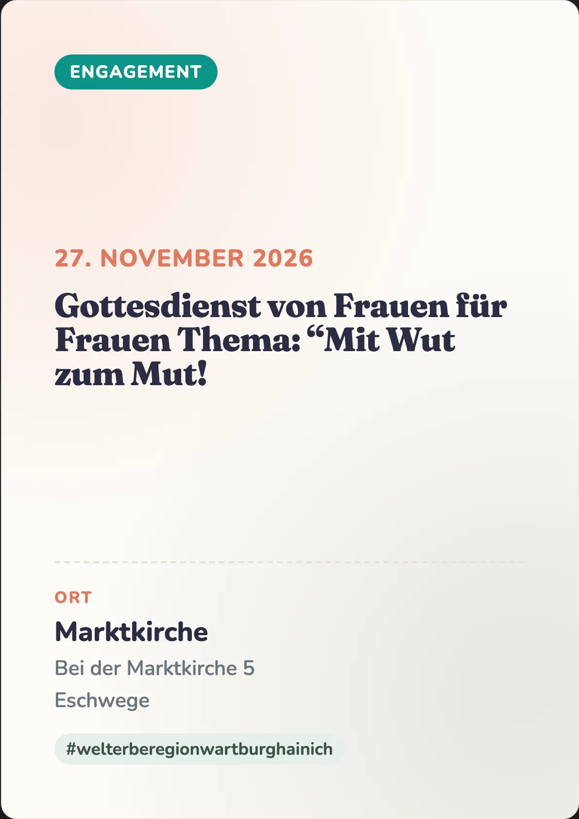 Veranstaltungsflyer