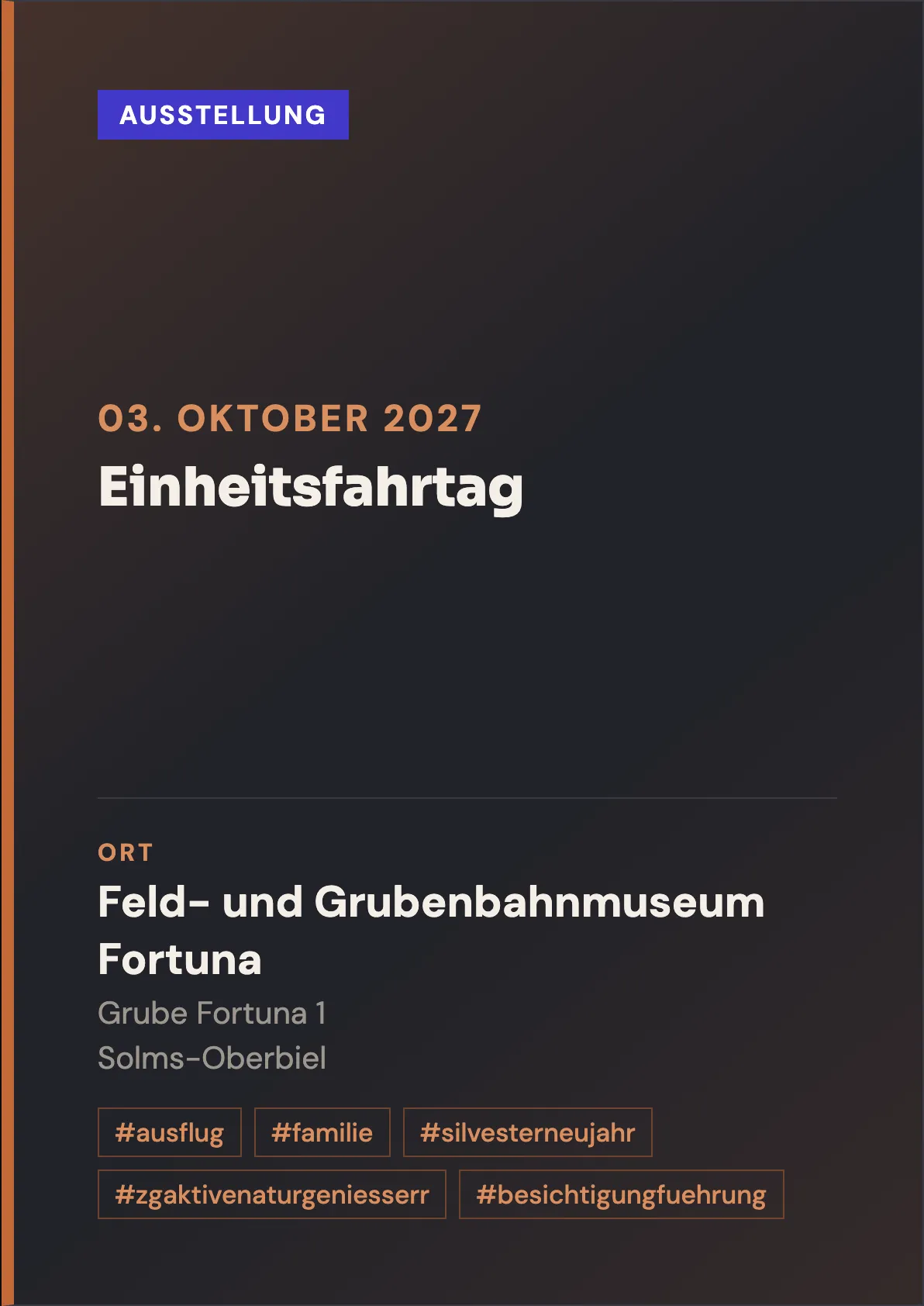 Veranstaltungsflyer
