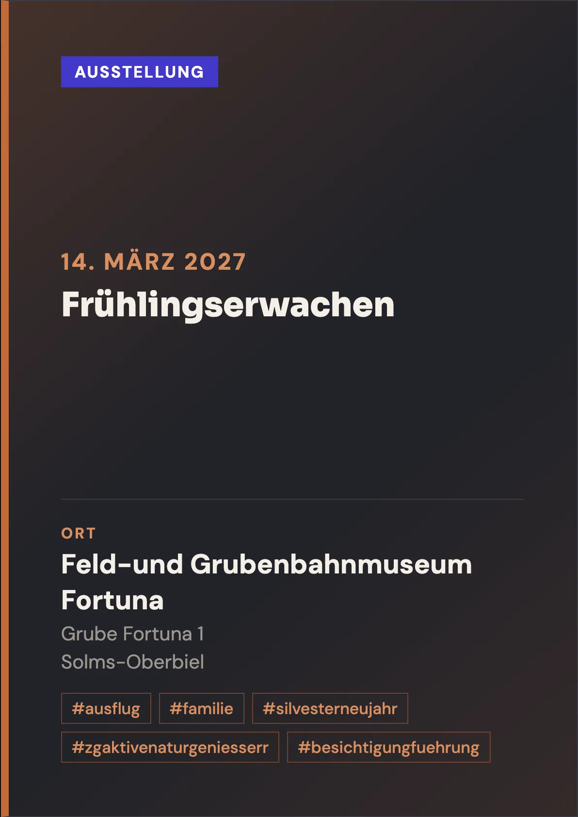 Veranstaltungsflyer