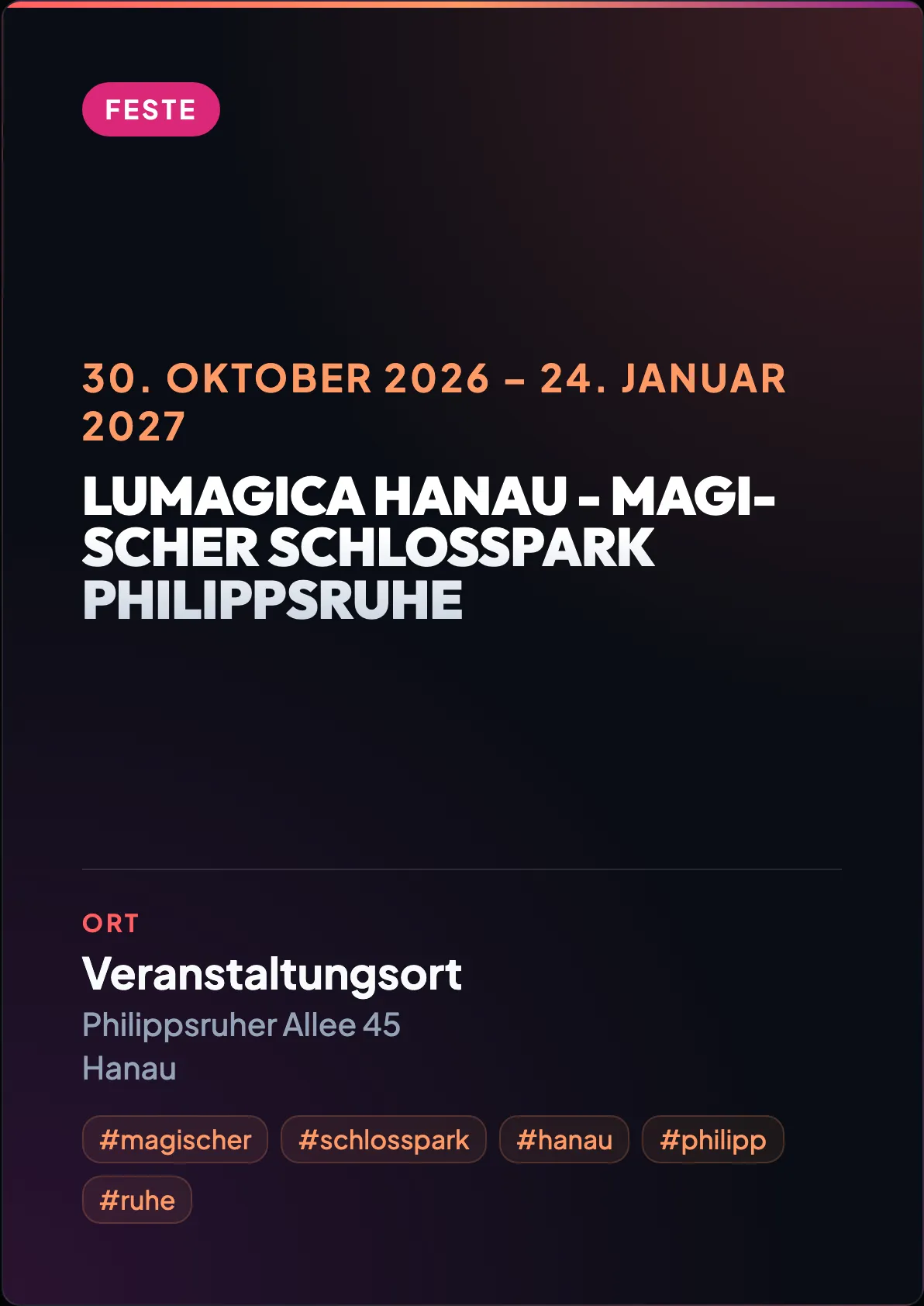 Veranstaltungsflyer