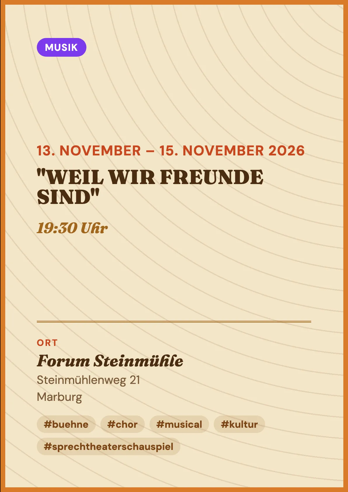 Veranstaltungsflyer