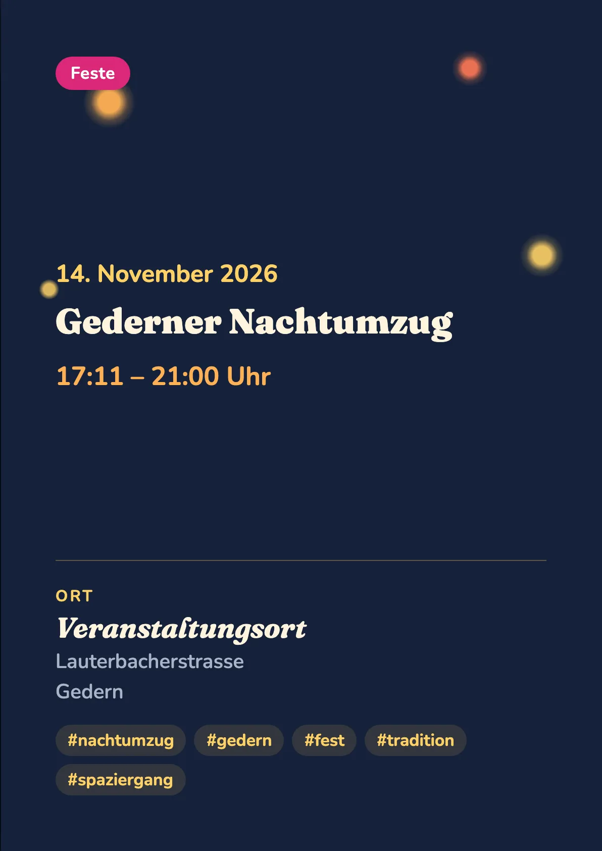 Veranstaltungsflyer
