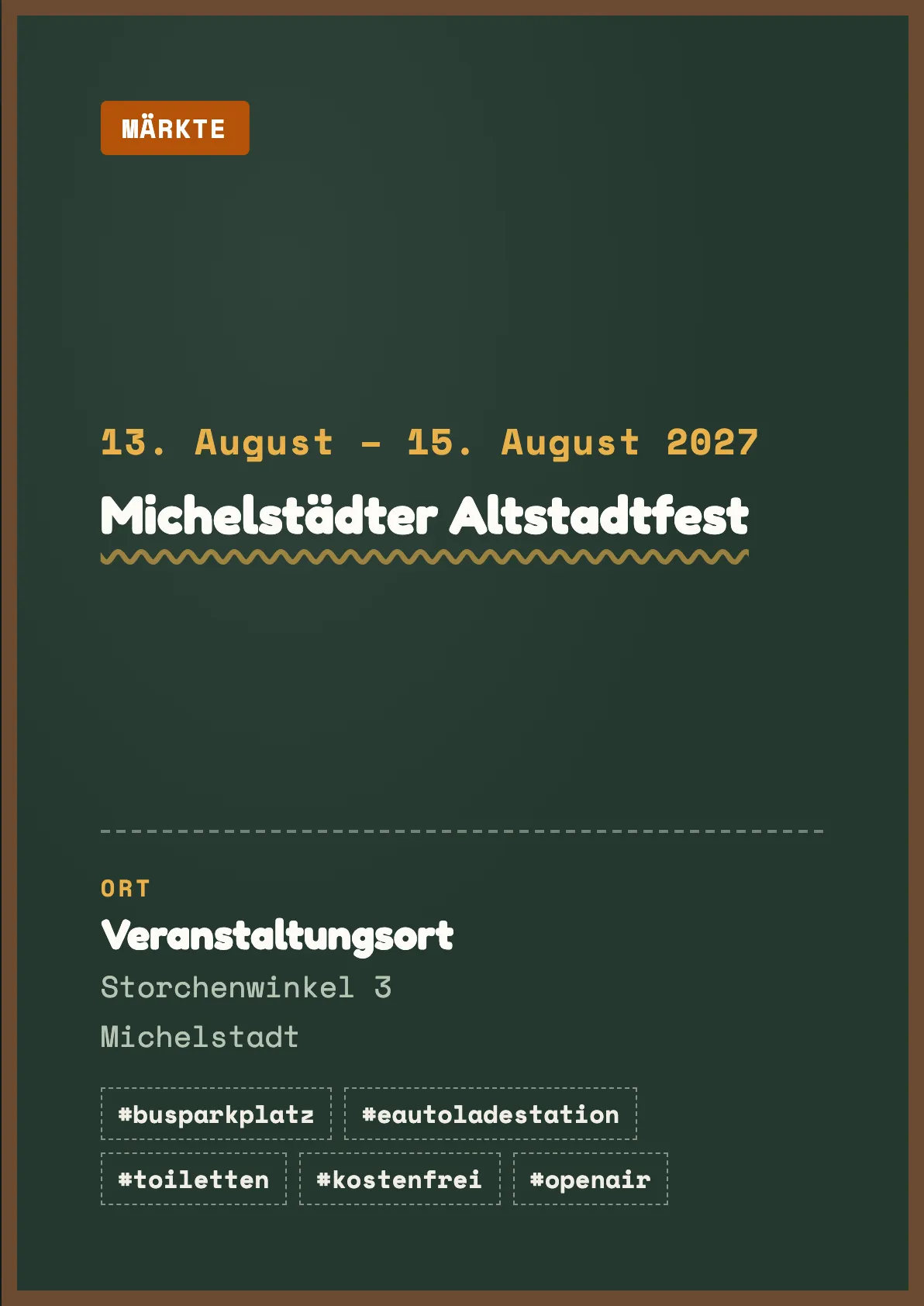 Veranstaltungsflyer