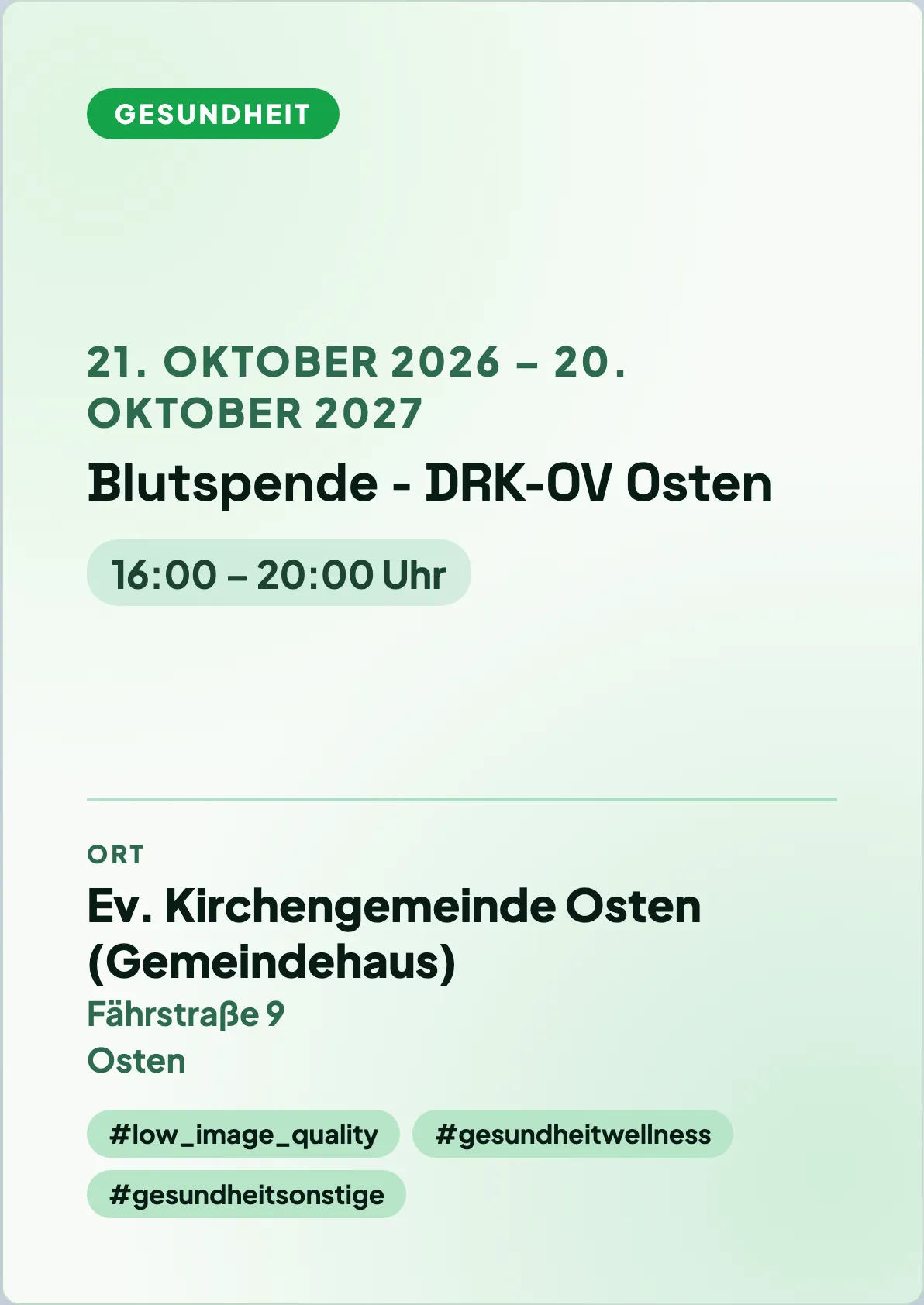 Veranstaltungsflyer