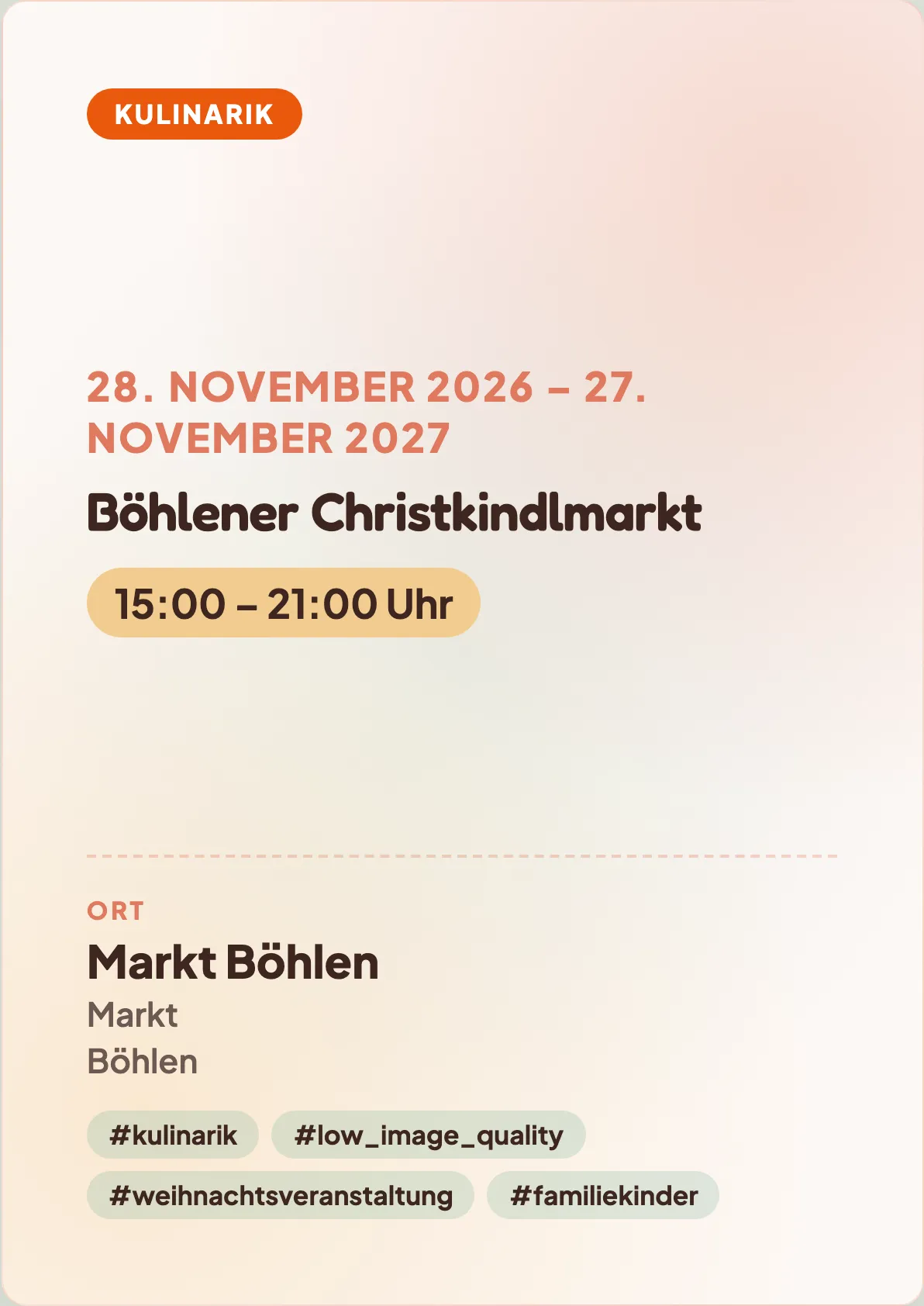 Veranstaltungsflyer
