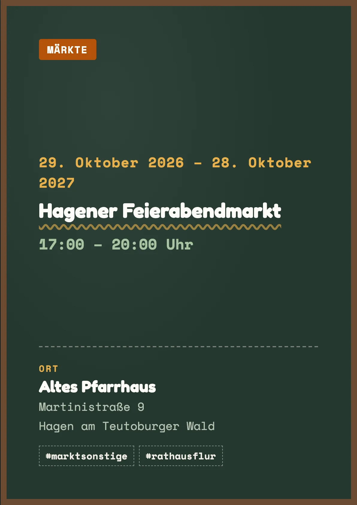 Veranstaltungsflyer