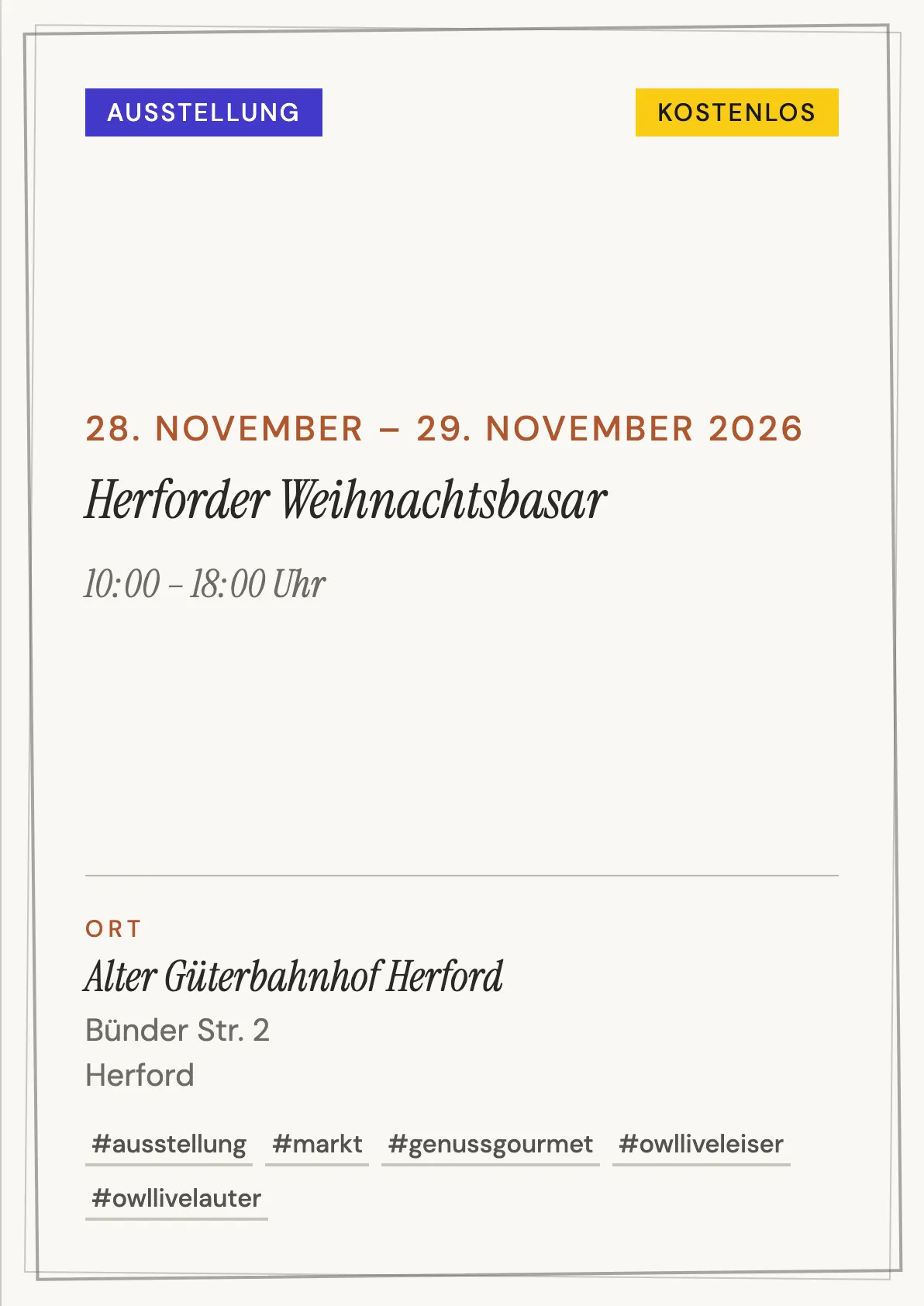 Veranstaltungsflyer