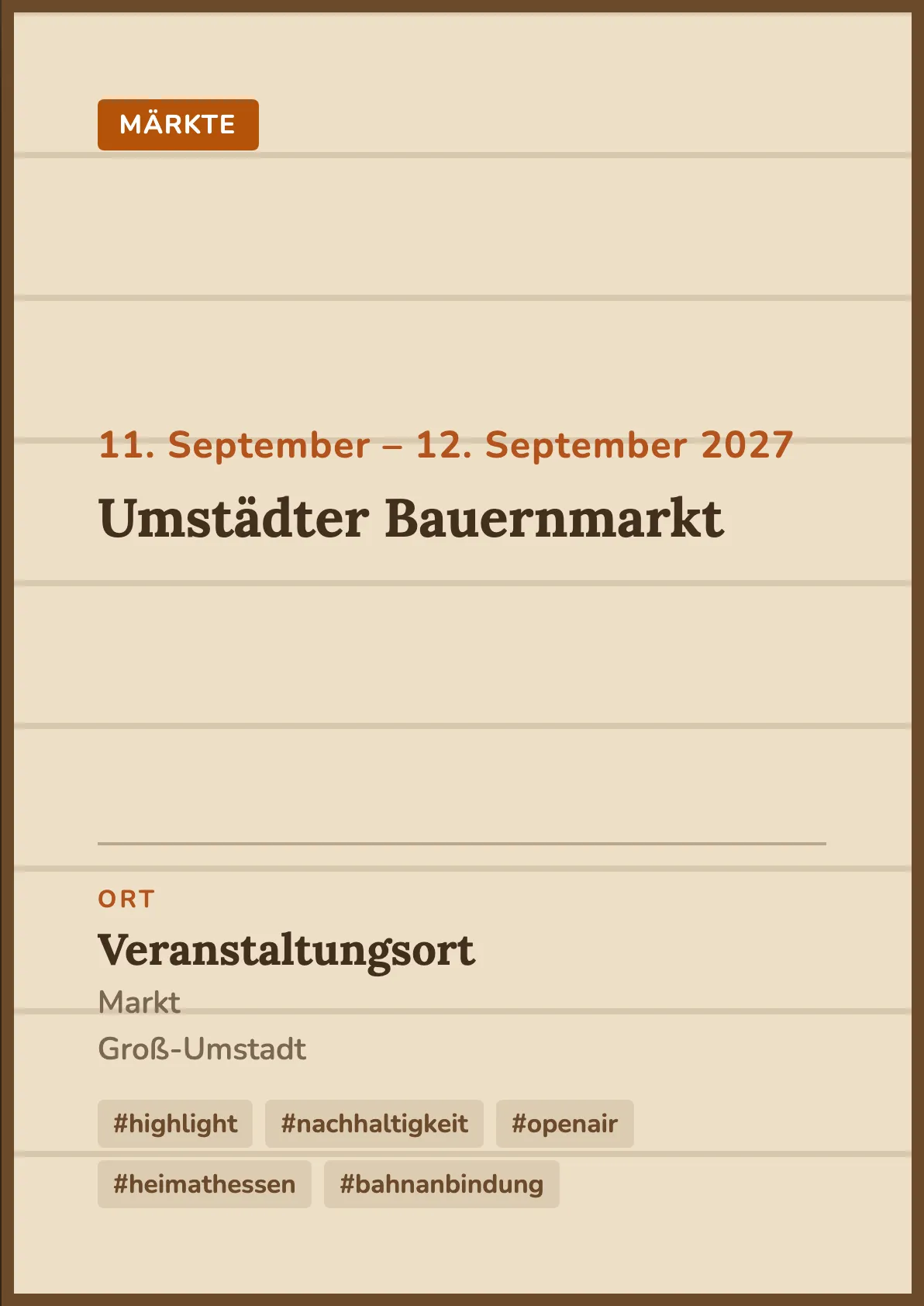 Veranstaltungsflyer