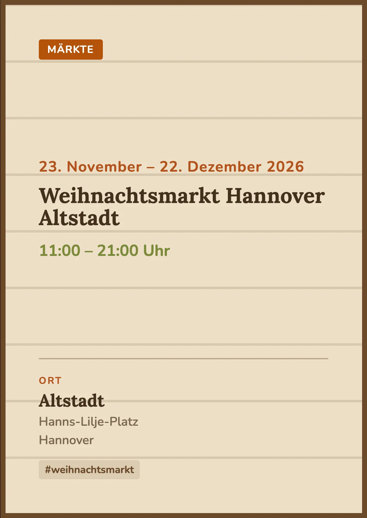 Veranstaltungsflyer