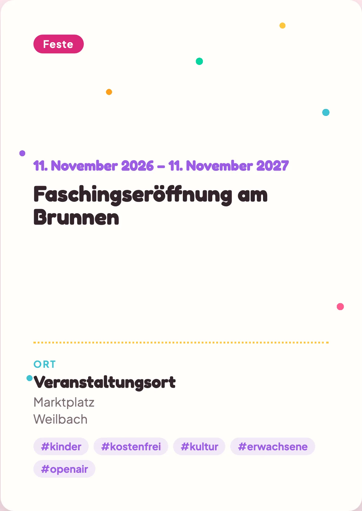 Veranstaltungsflyer