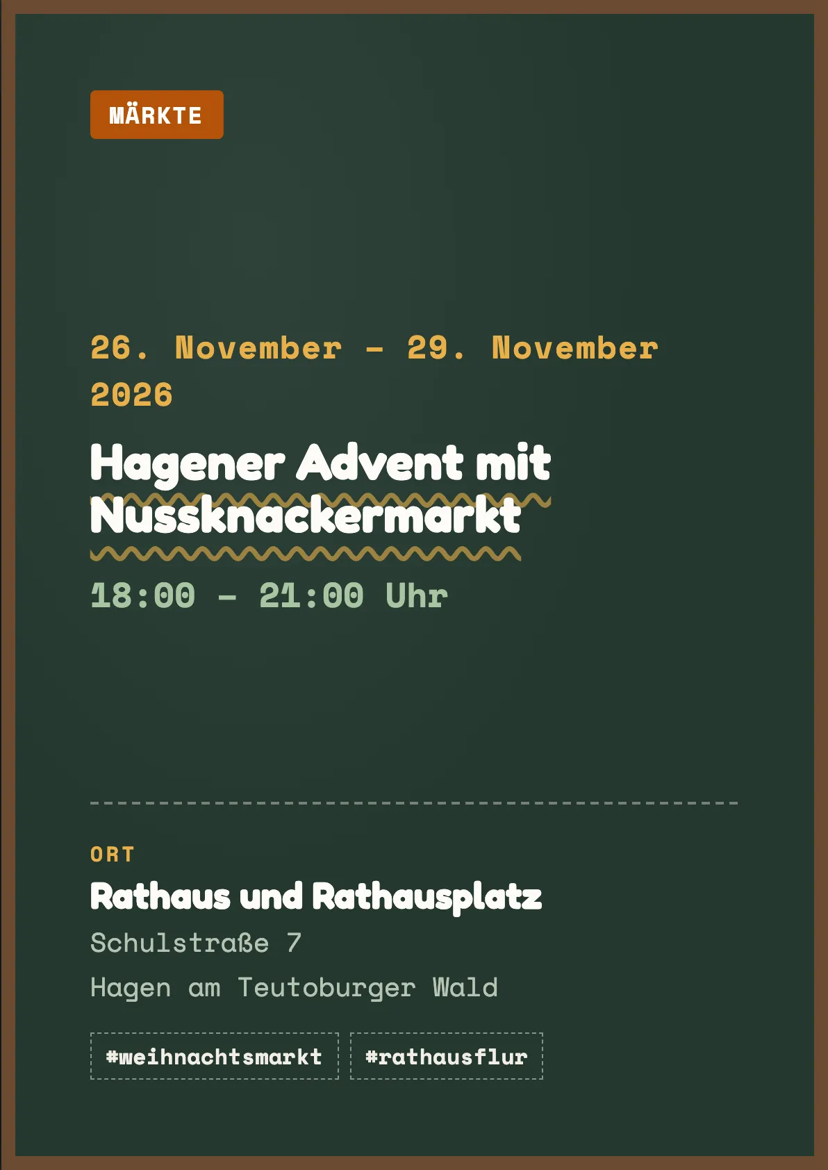 Veranstaltungsflyer