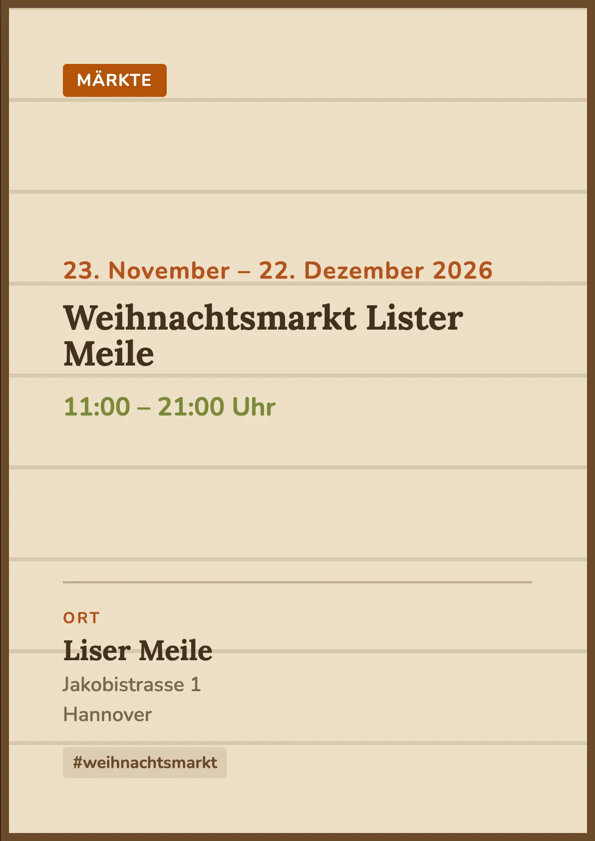 Veranstaltungsflyer