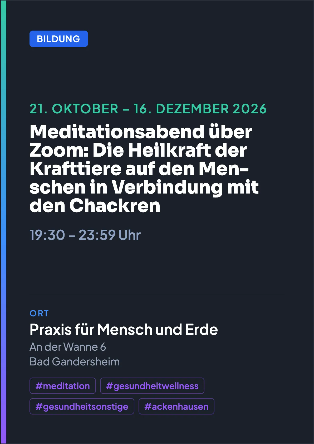 Veranstaltungsflyer