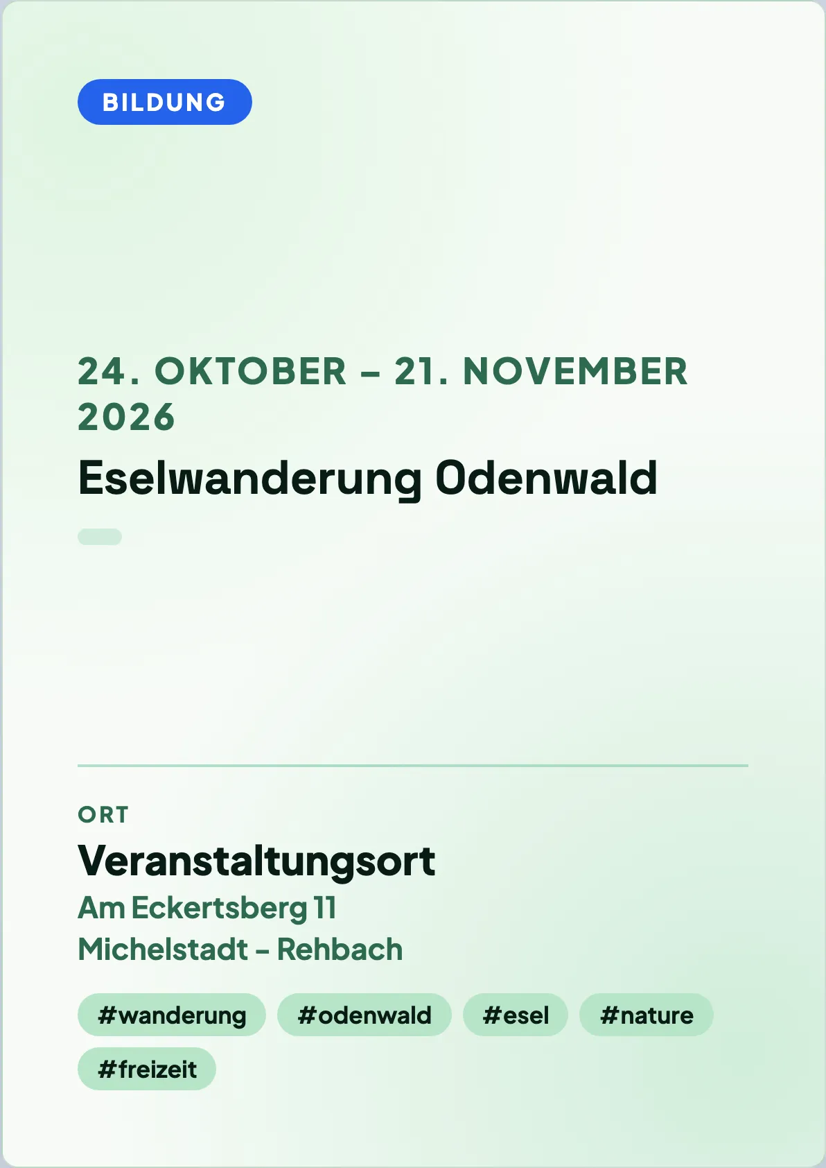 Veranstaltungsflyer