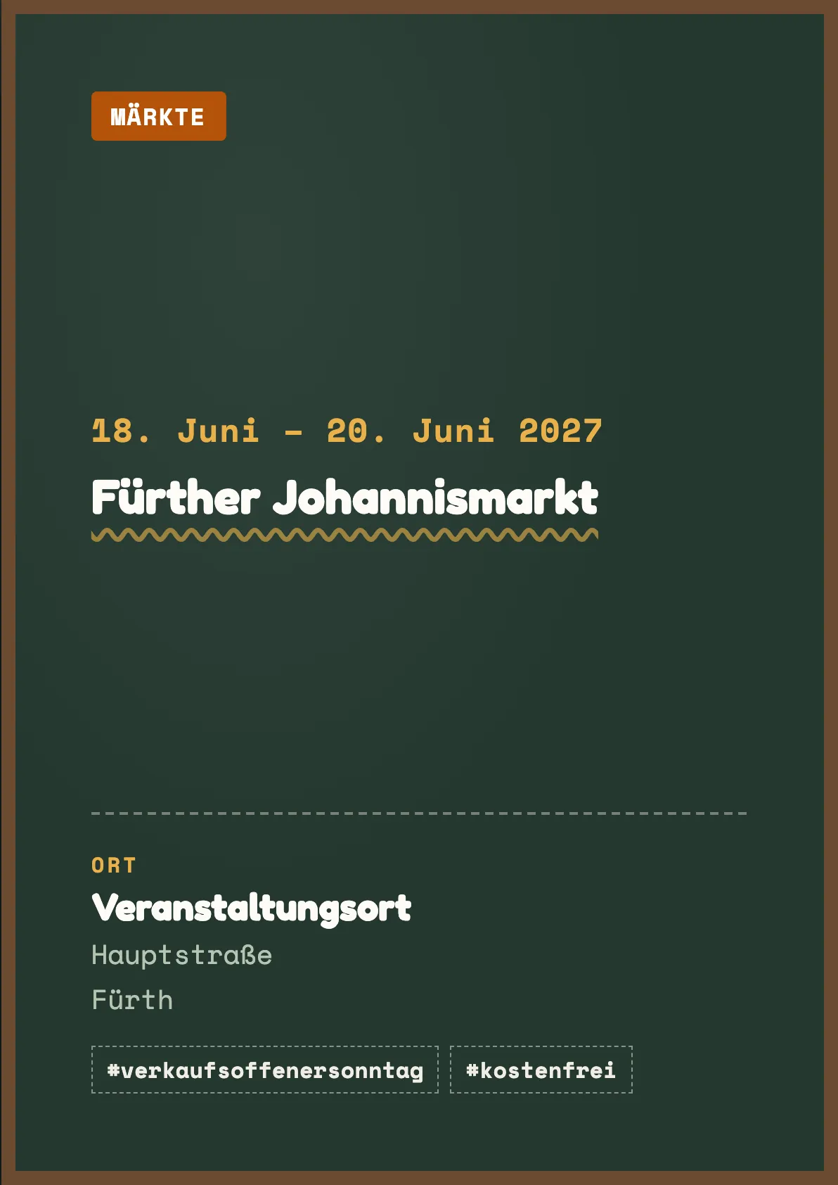 Veranstaltungsflyer