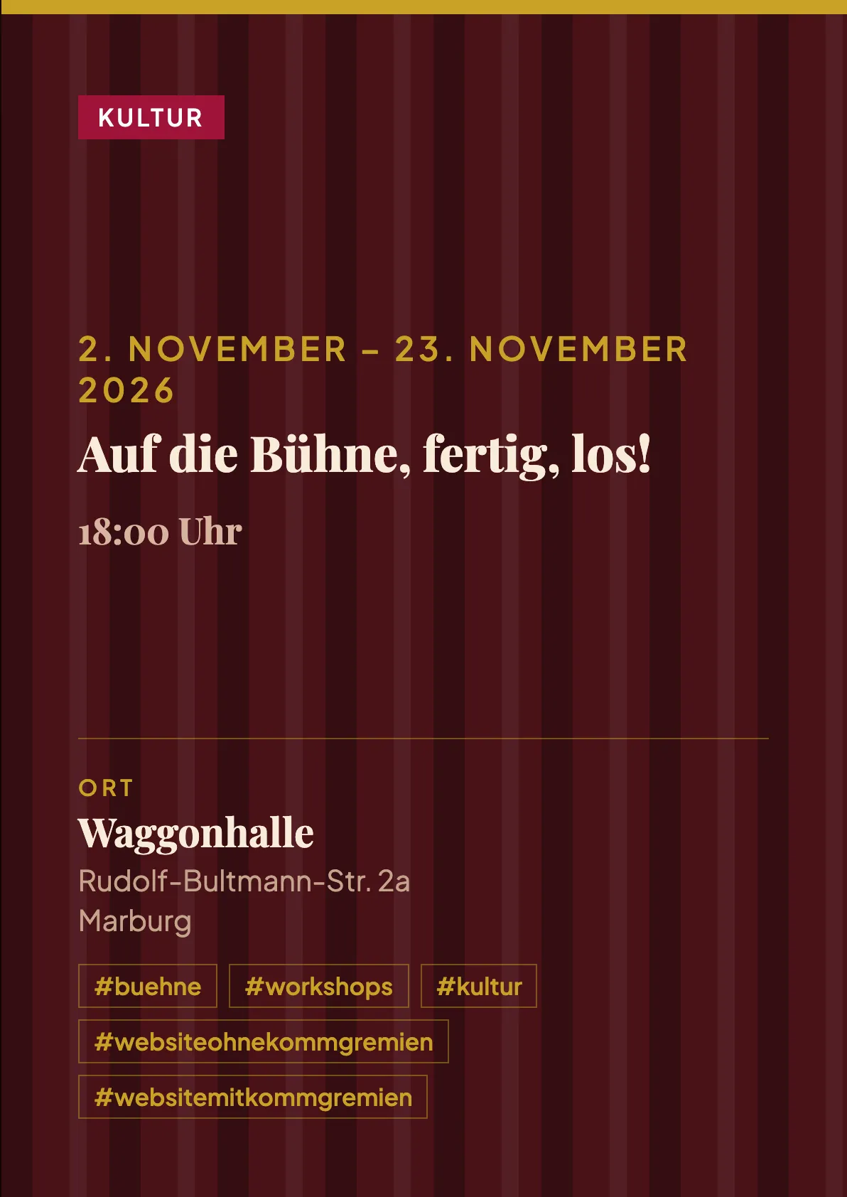 Veranstaltungsflyer