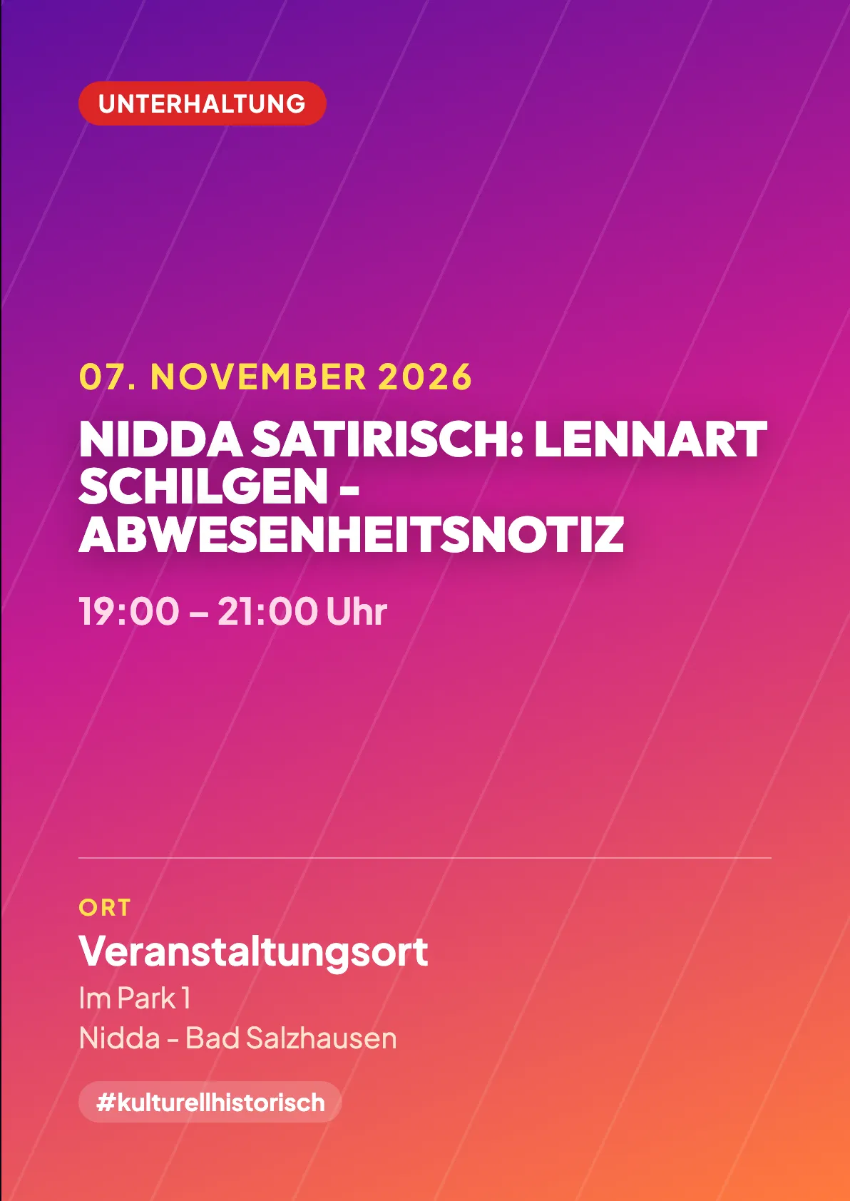 Veranstaltungsflyer
