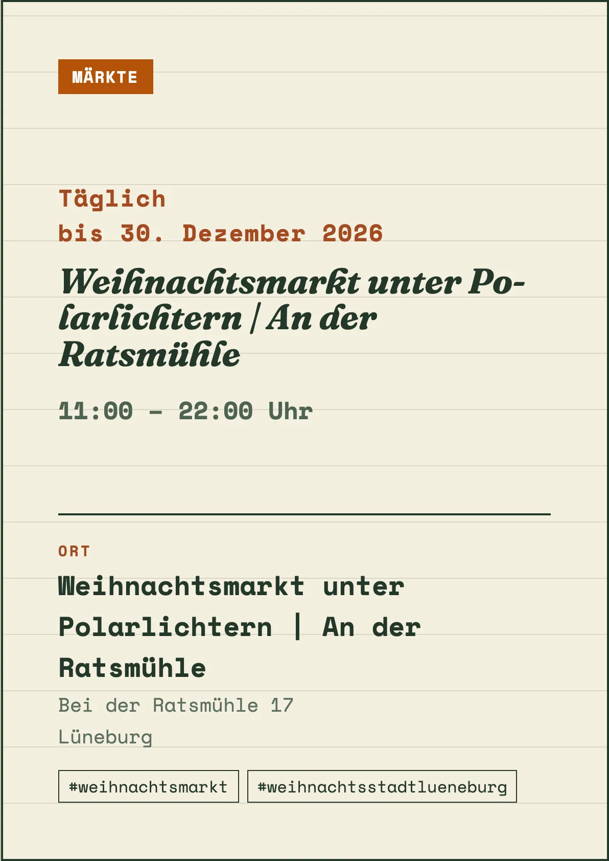 Veranstaltungsflyer
