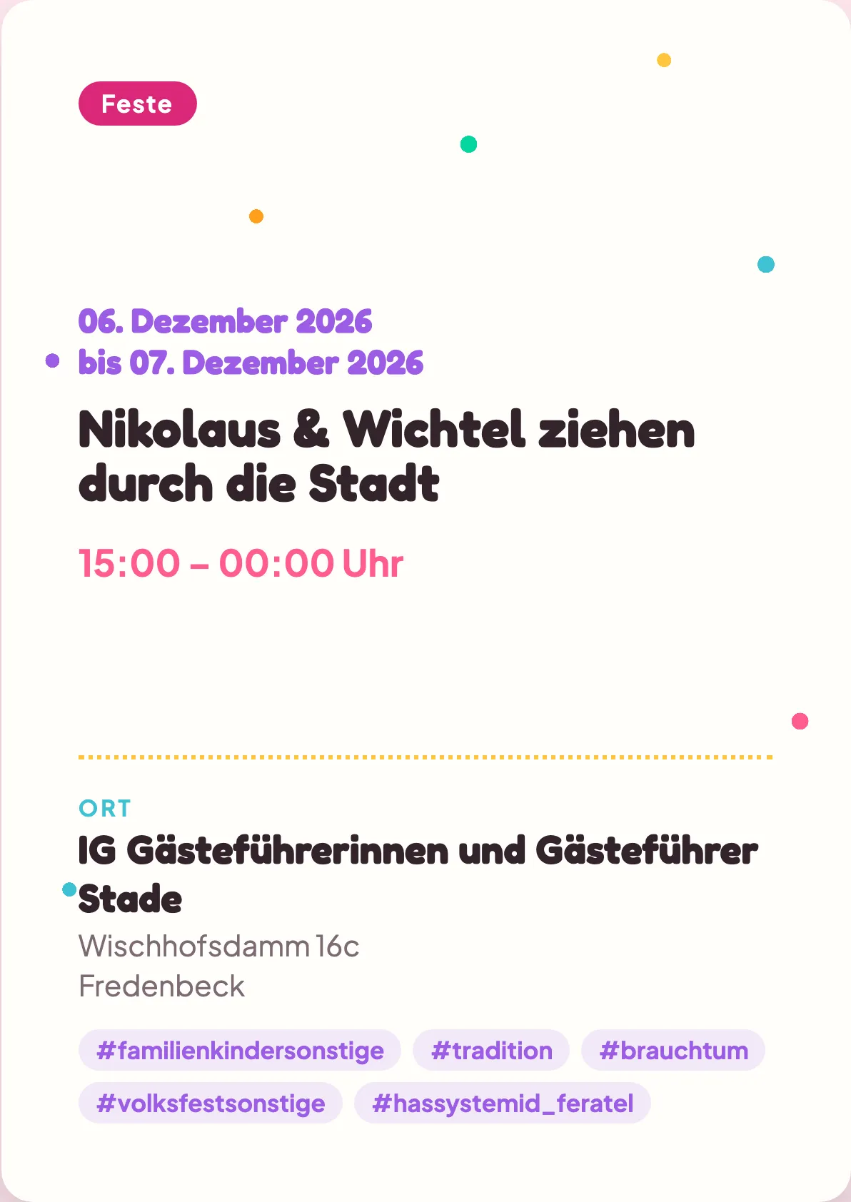 Veranstaltungsflyer