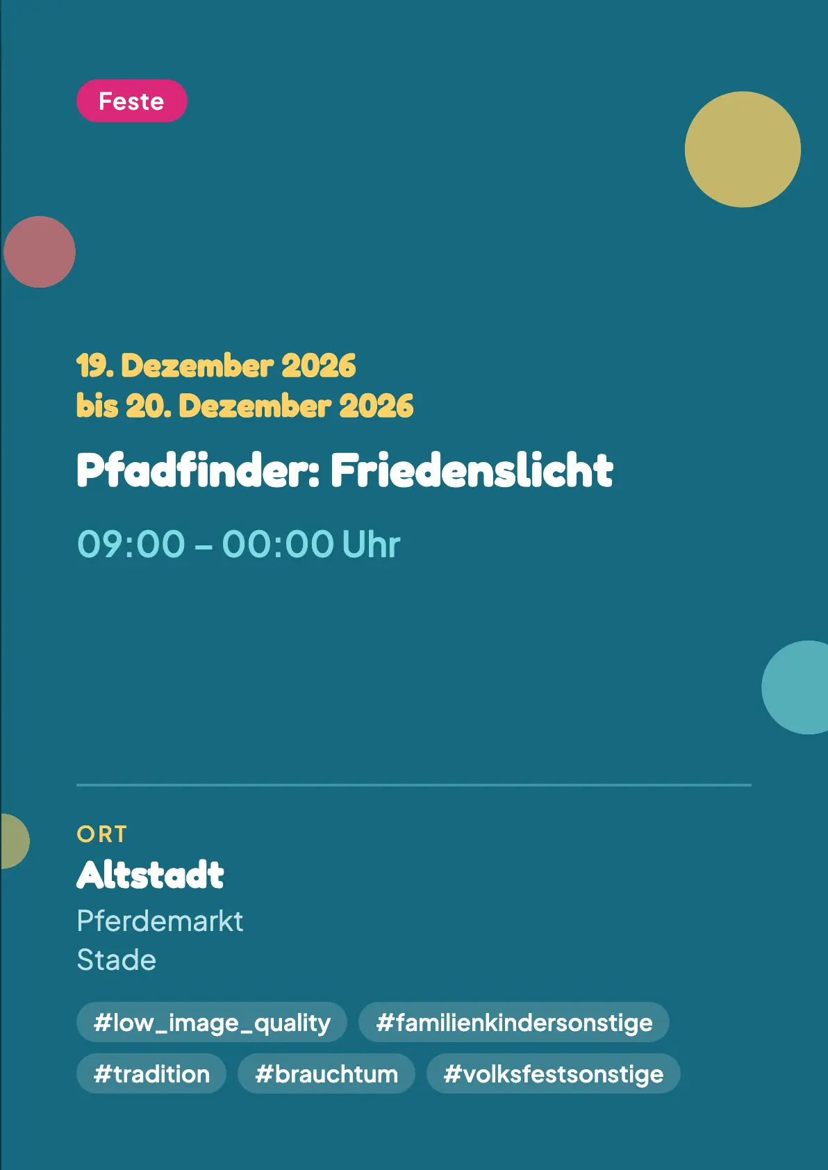 Veranstaltungsflyer