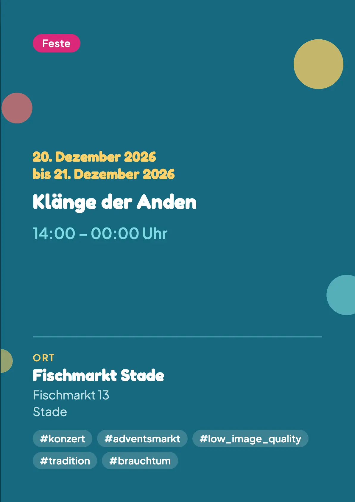 Veranstaltungsflyer