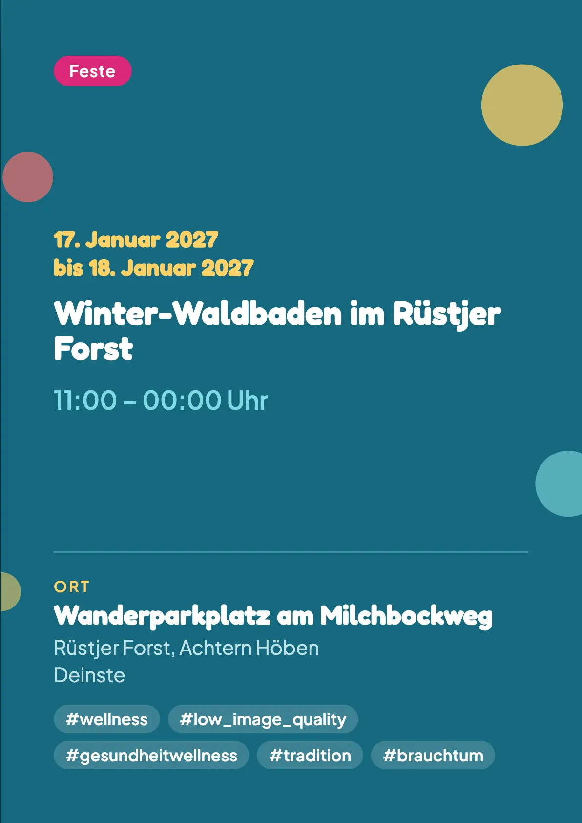 Veranstaltungsflyer