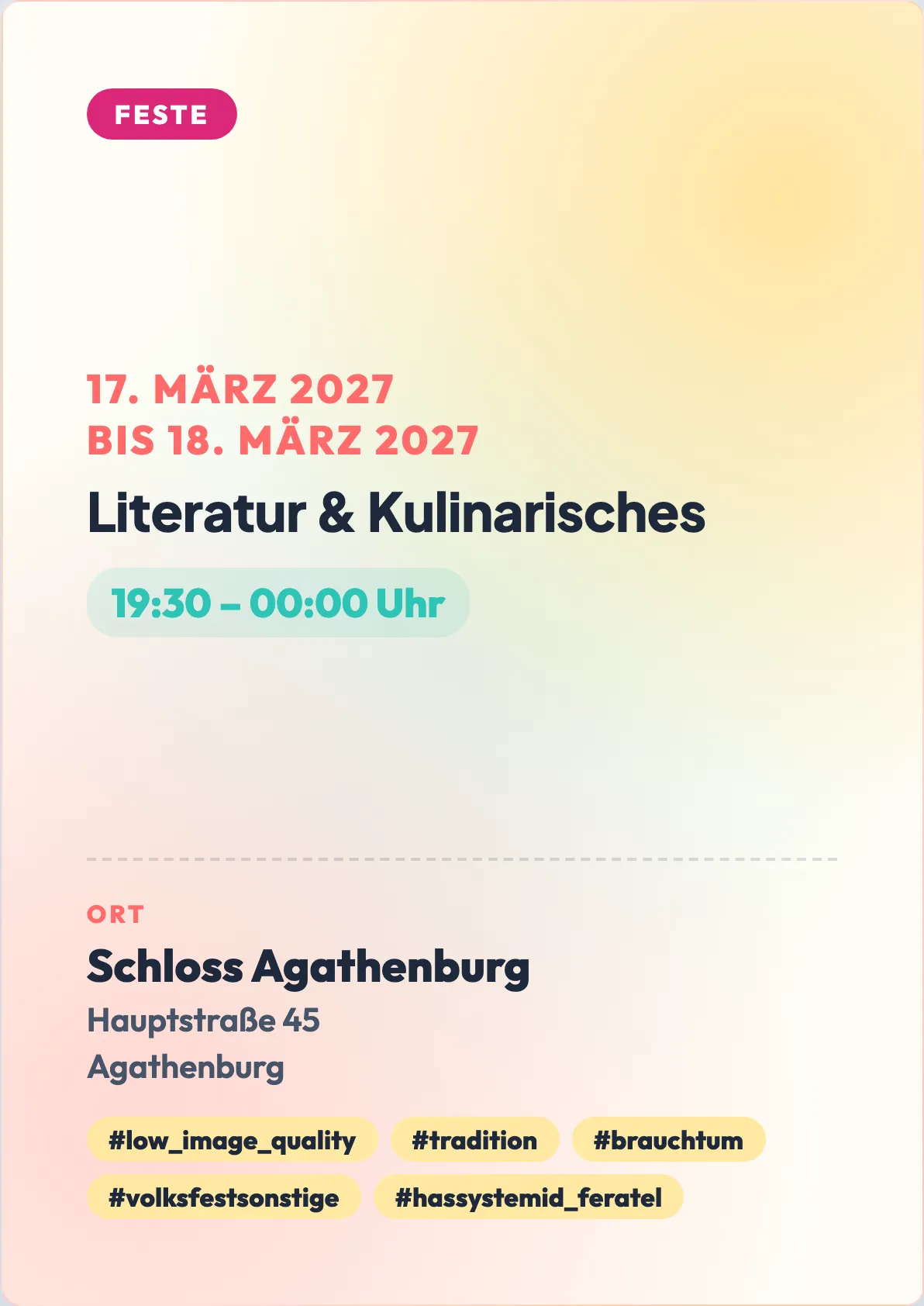 Veranstaltungsflyer