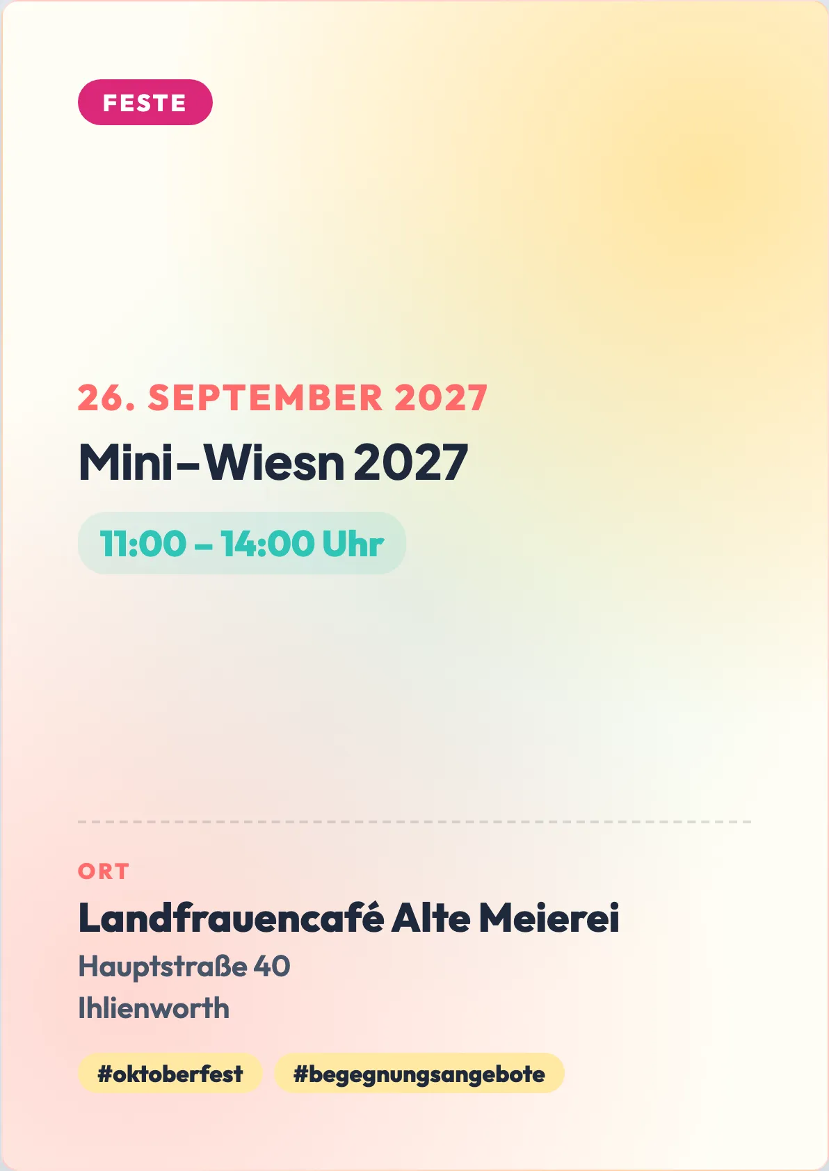 Veranstaltungsflyer