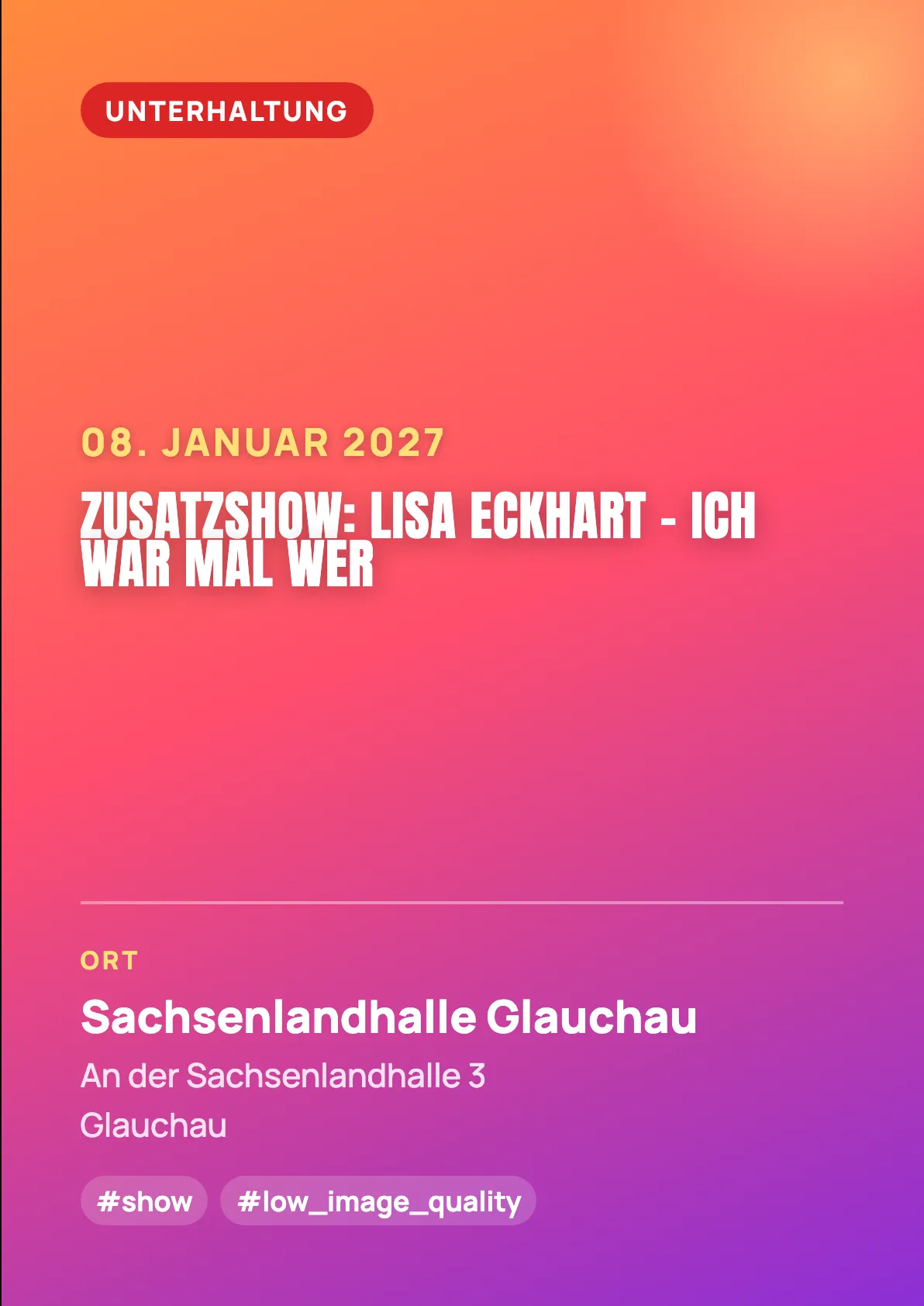 Veranstaltungsflyer