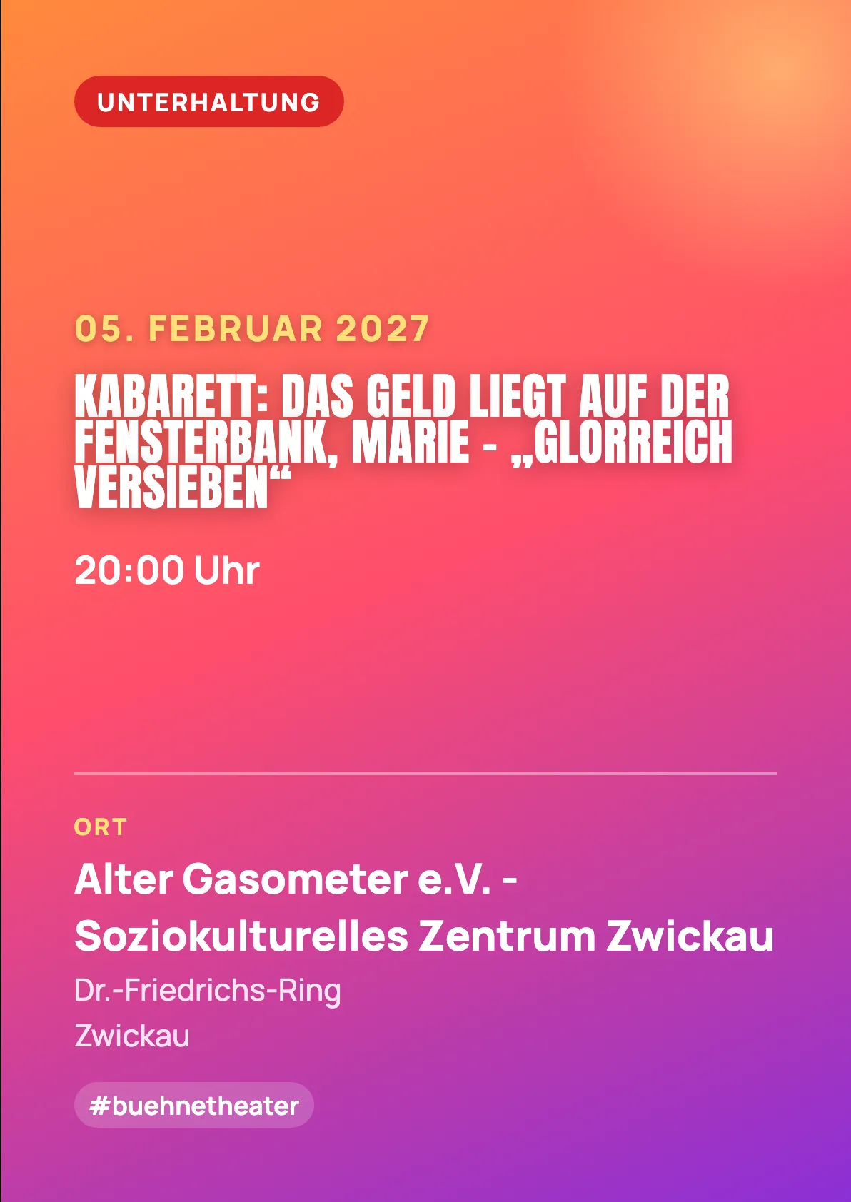 Veranstaltungsflyer