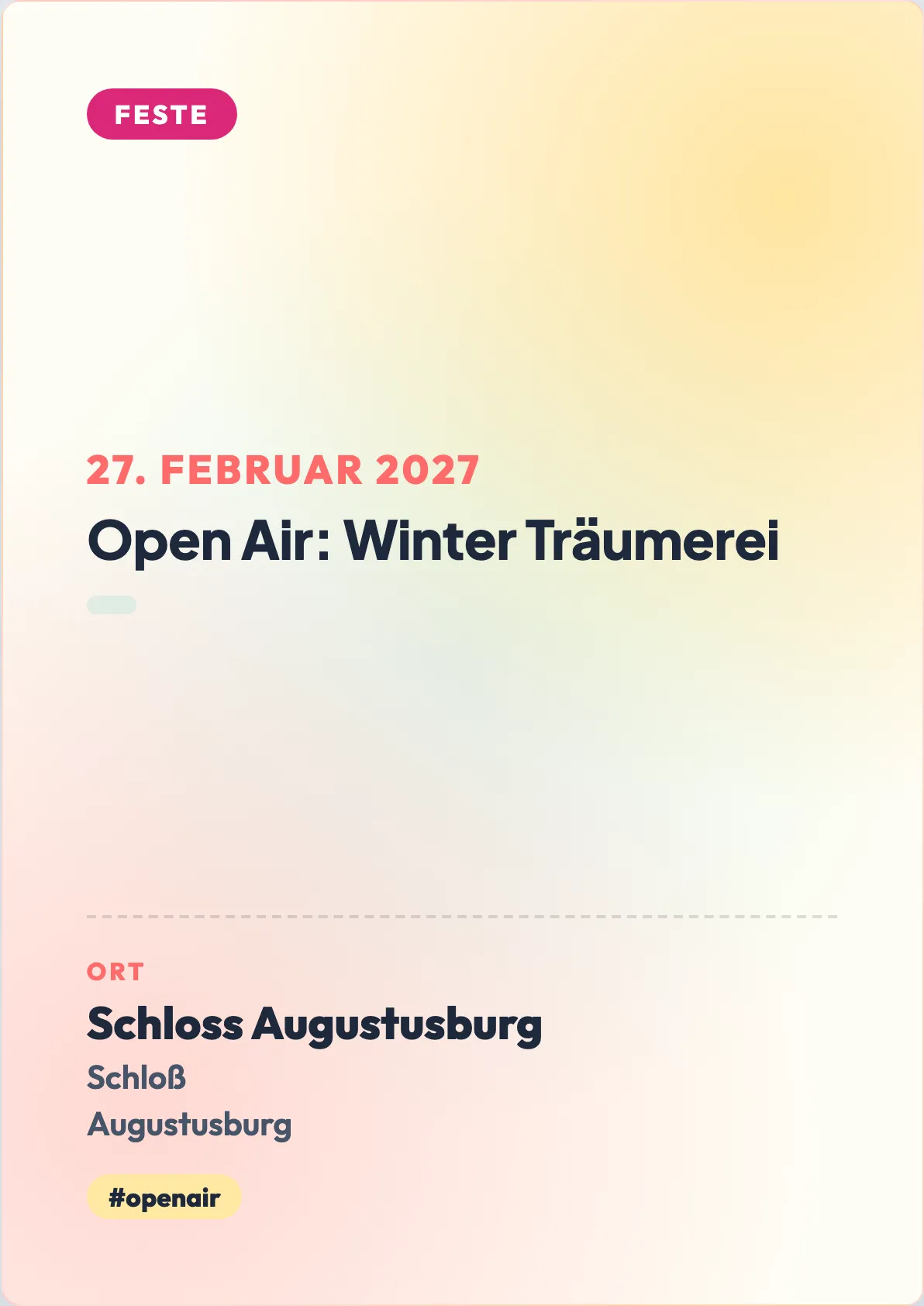 Veranstaltungsflyer