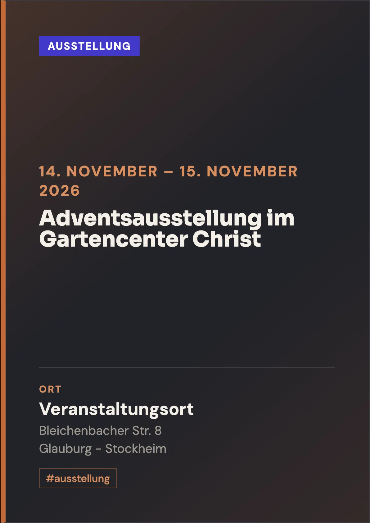 Veranstaltungsflyer