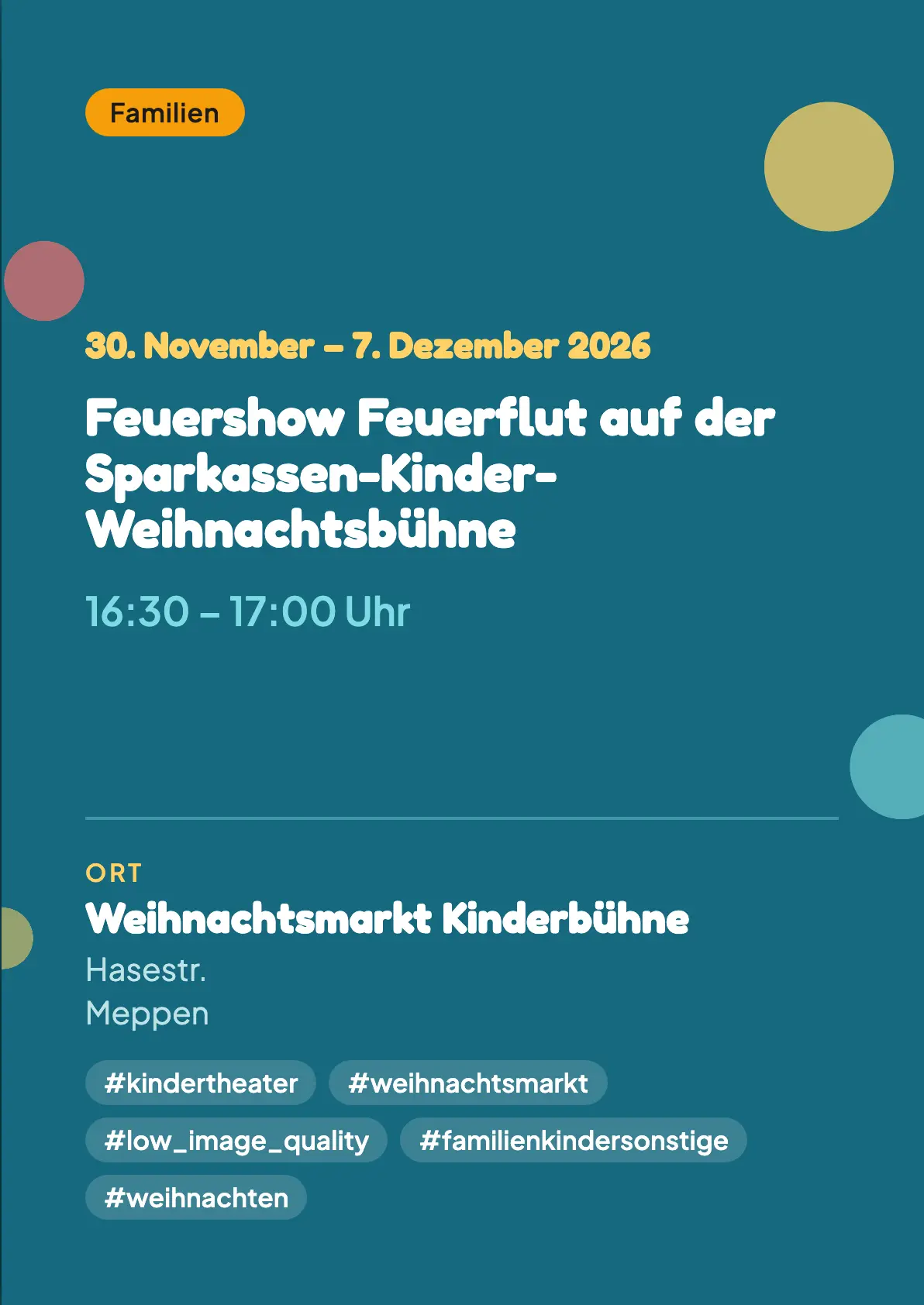 Veranstaltungsflyer