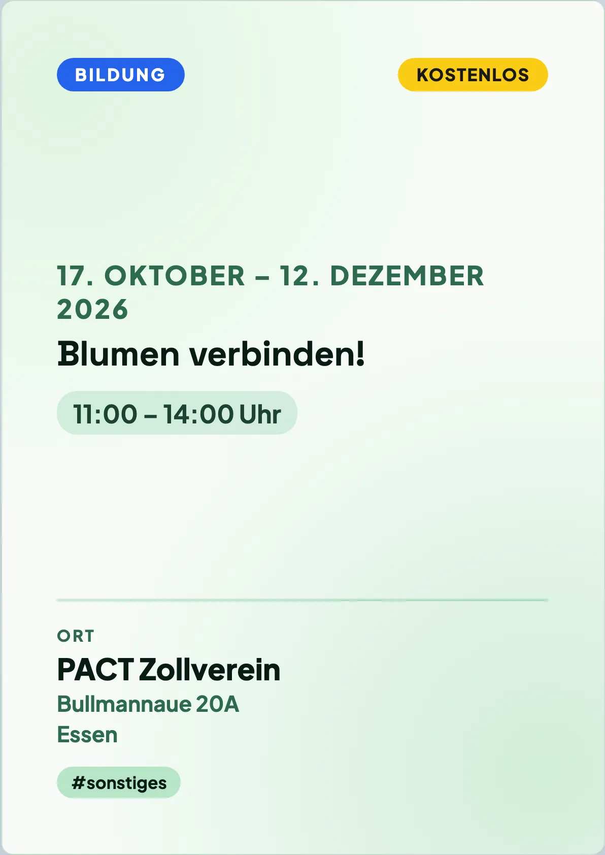 Veranstaltungsflyer