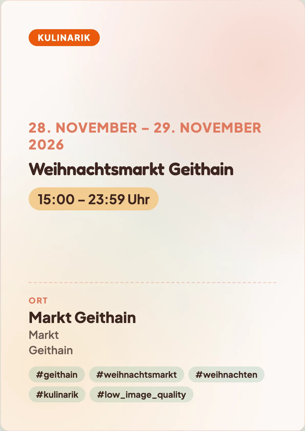 Veranstaltungsflyer