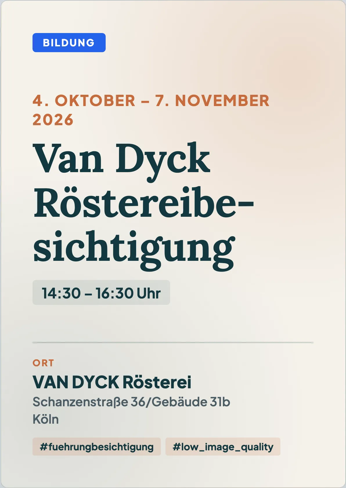 Veranstaltungsflyer