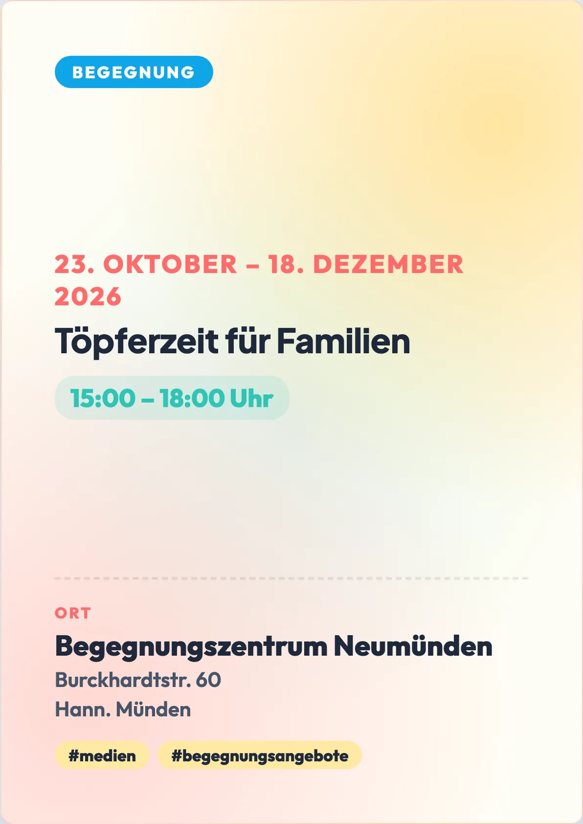 Veranstaltungsflyer