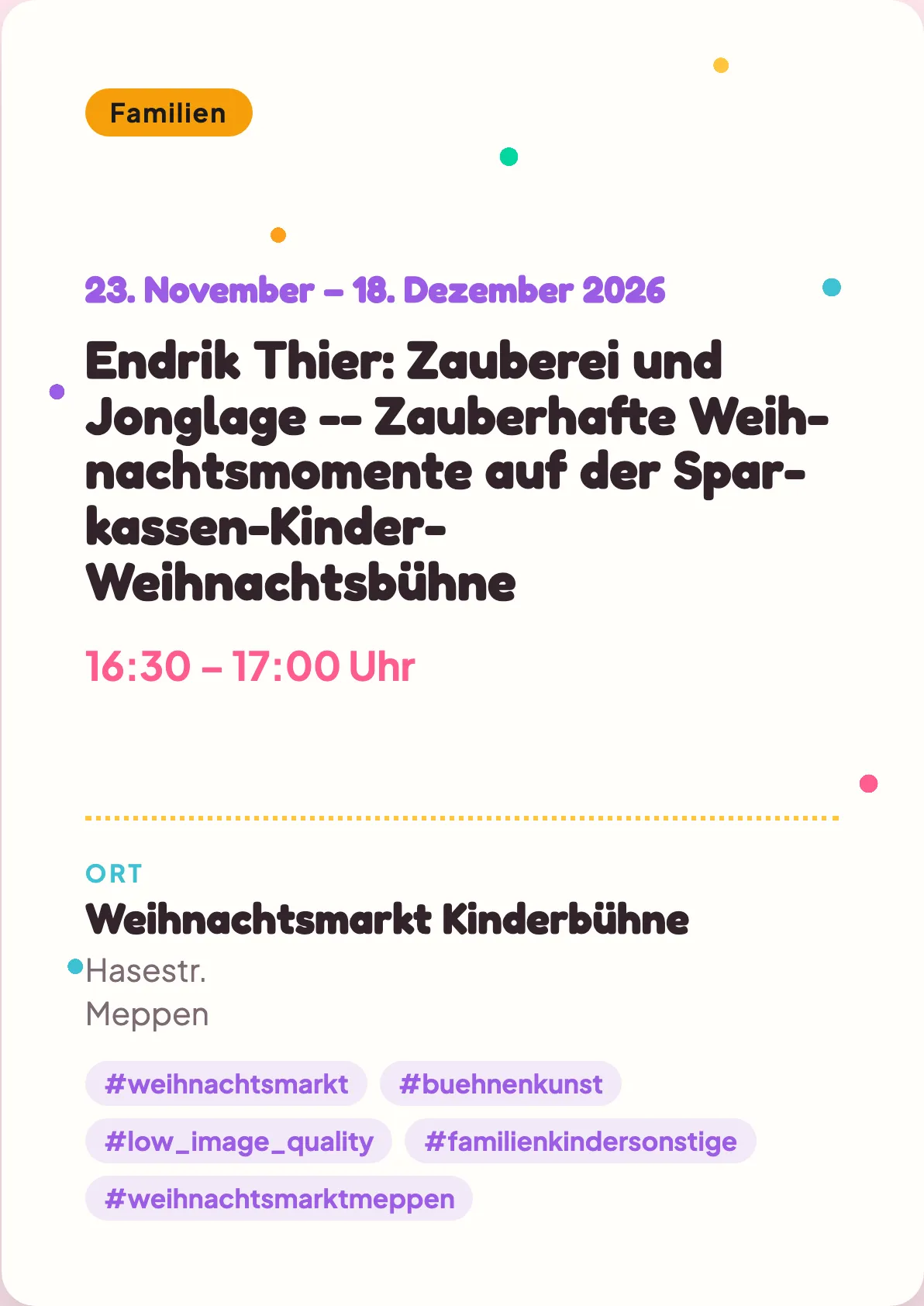 Veranstaltungsflyer
