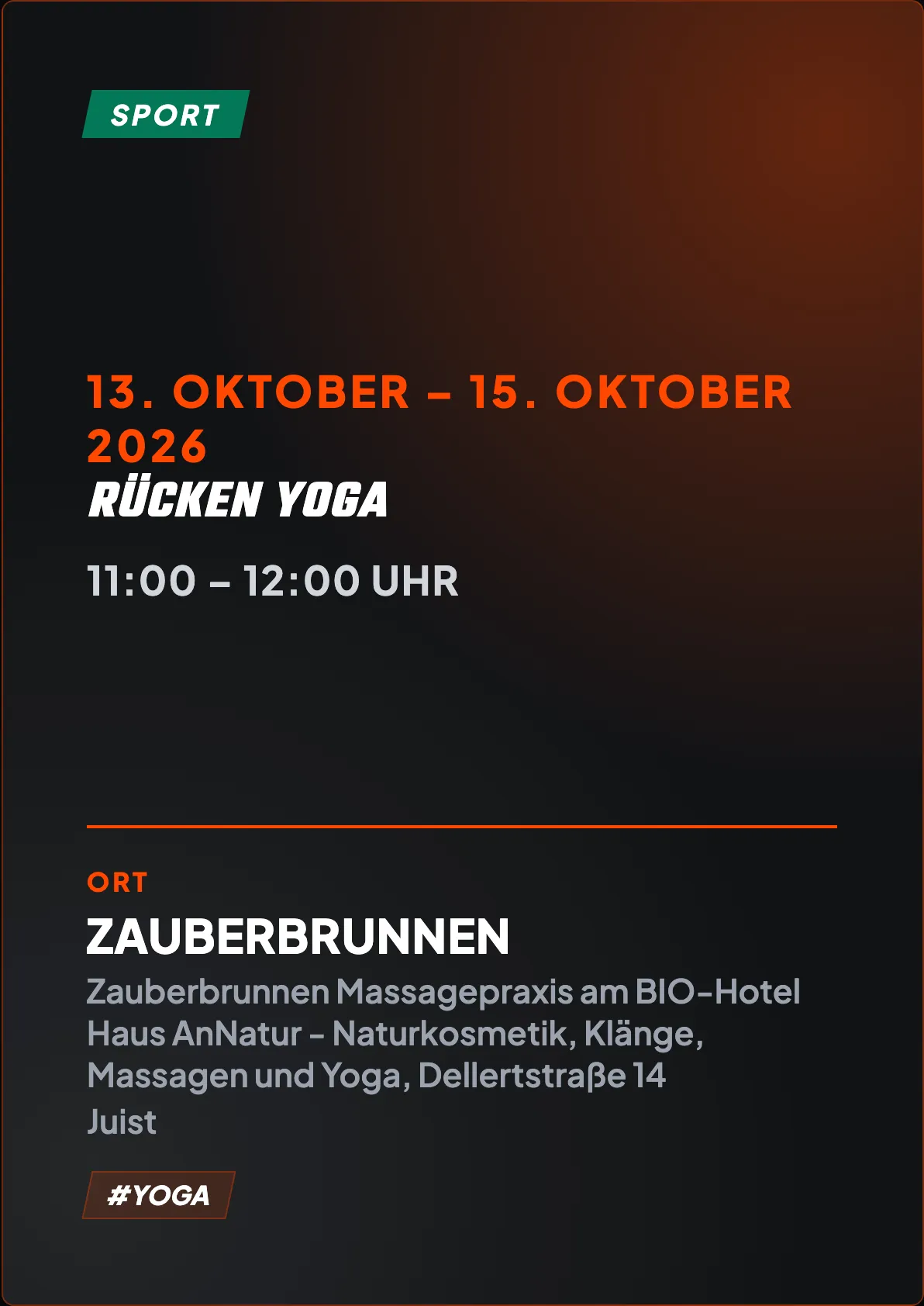 Veranstaltungsflyer