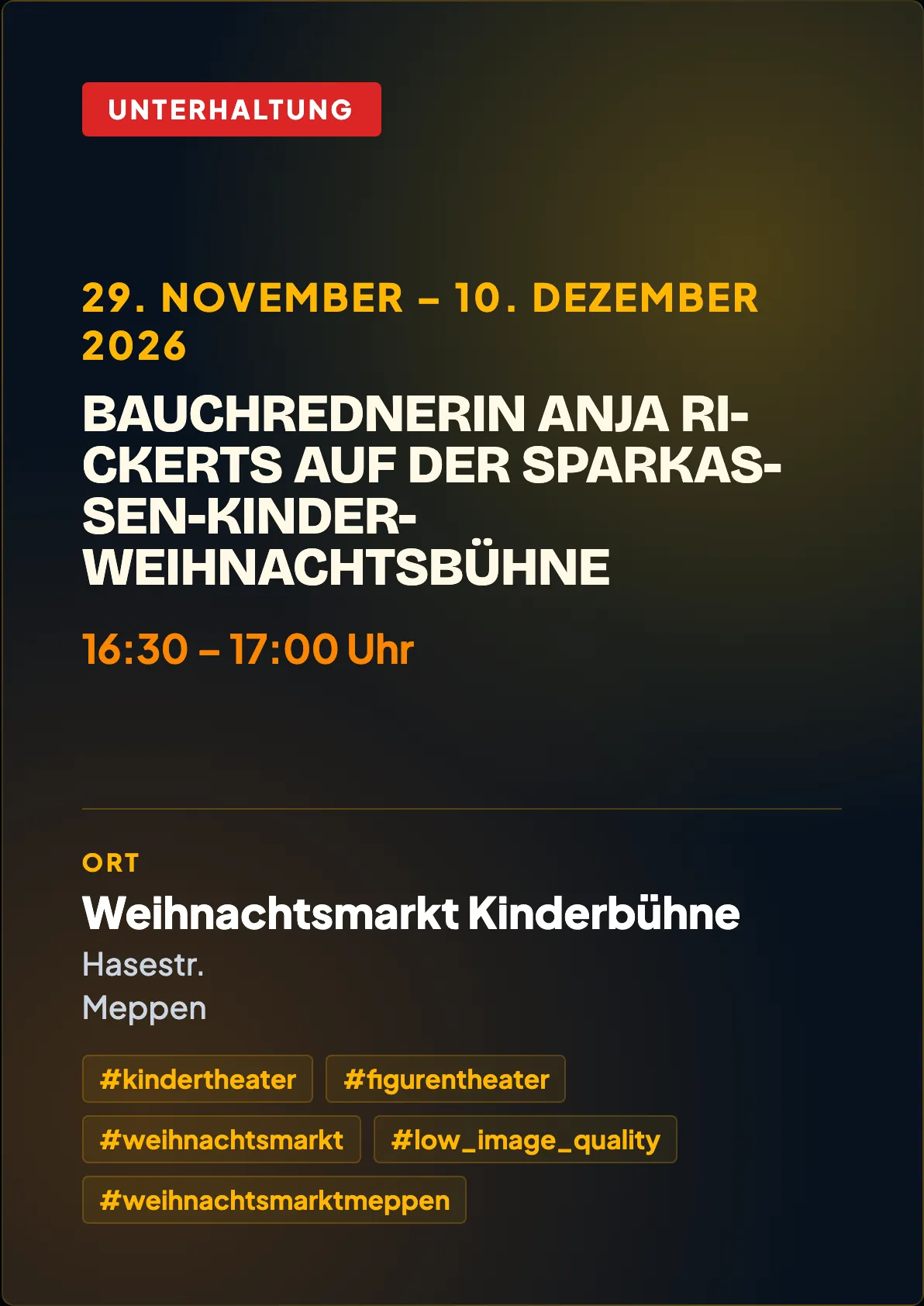 Veranstaltungsflyer