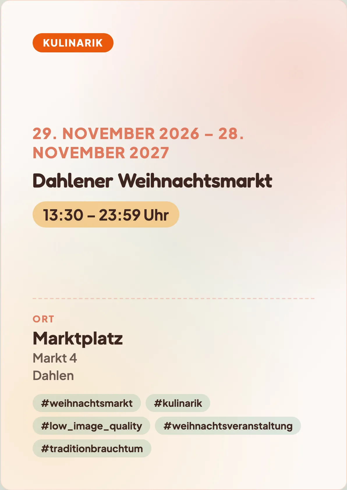 Veranstaltungsflyer