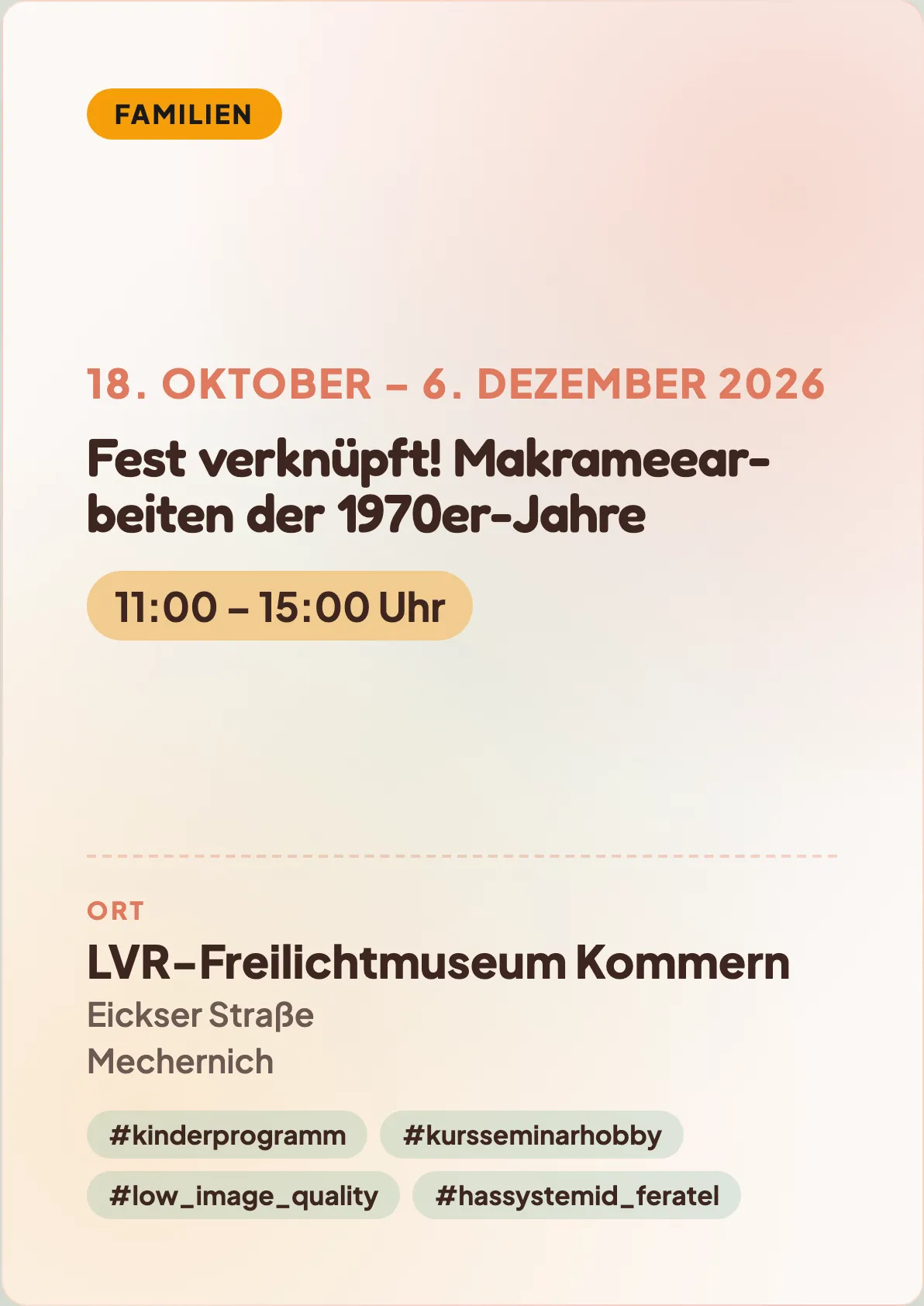 Veranstaltungsflyer