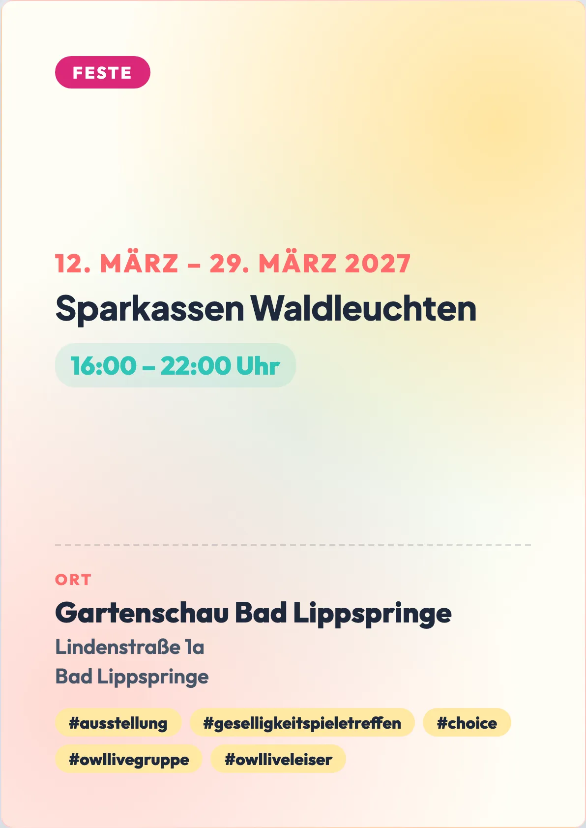 Veranstaltungsflyer
