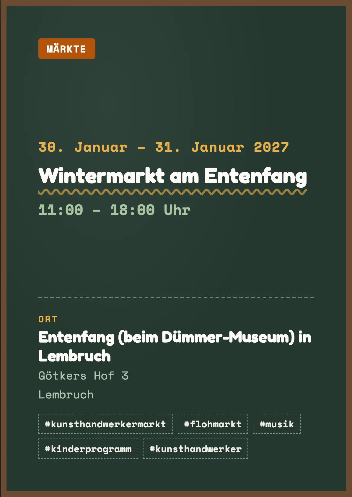 Veranstaltungsflyer