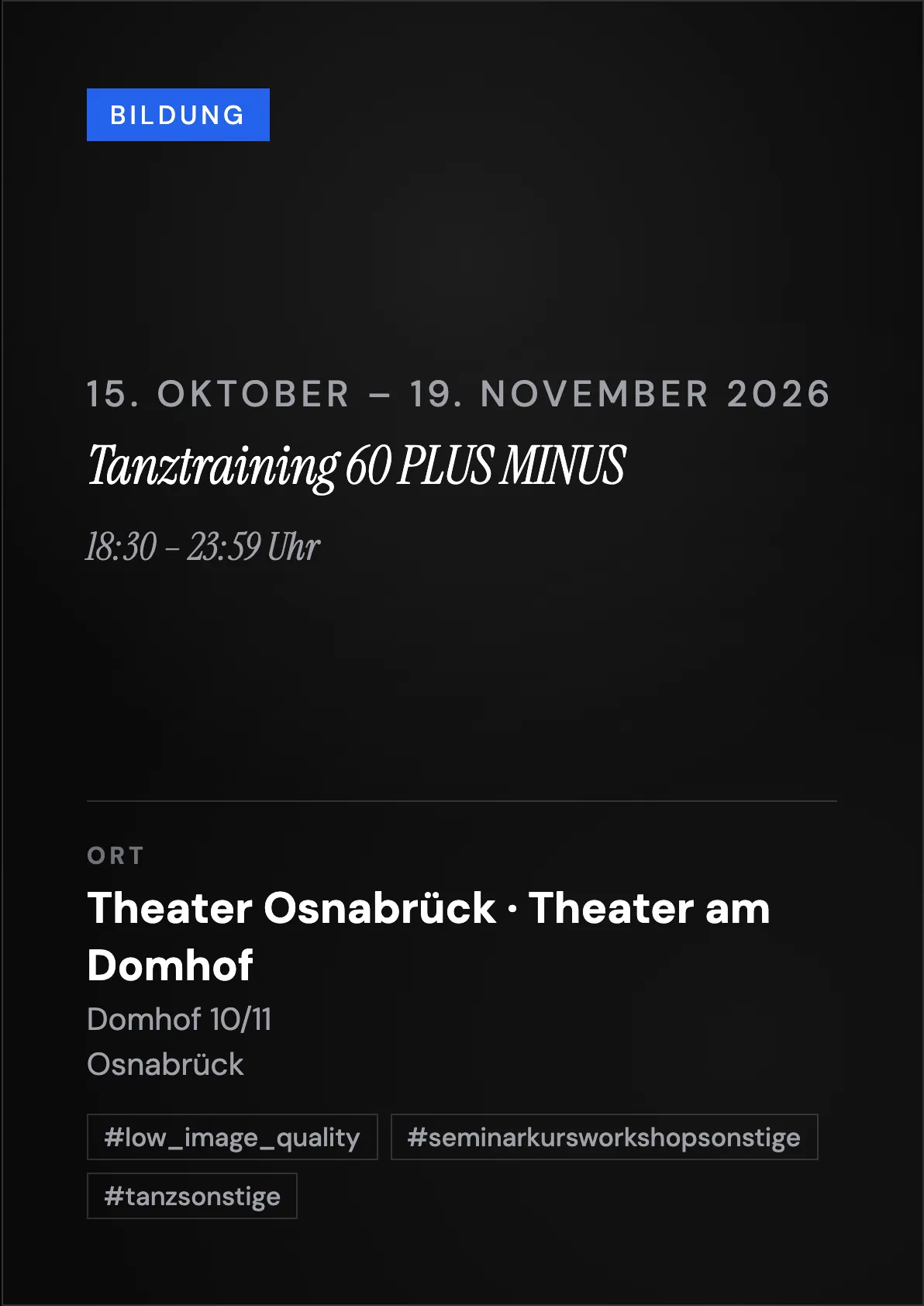 Veranstaltungsflyer